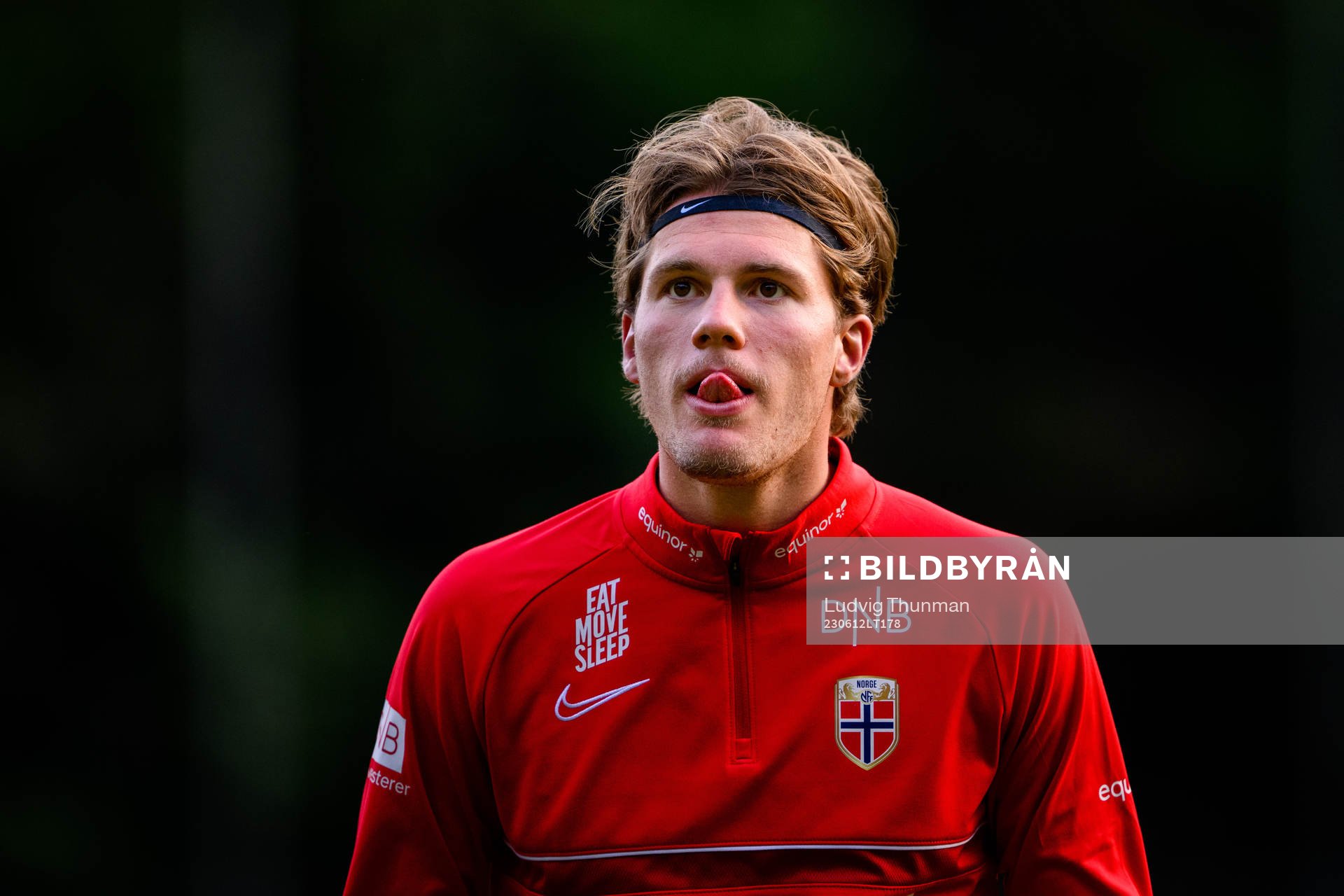 Leo Fuhr Hjelde of the Norwegian under-21 national football