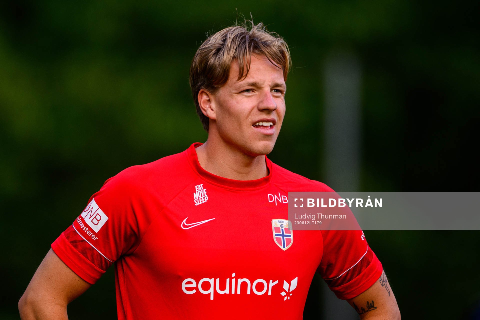 Jesper Daland of the Norwegian under-21 national football