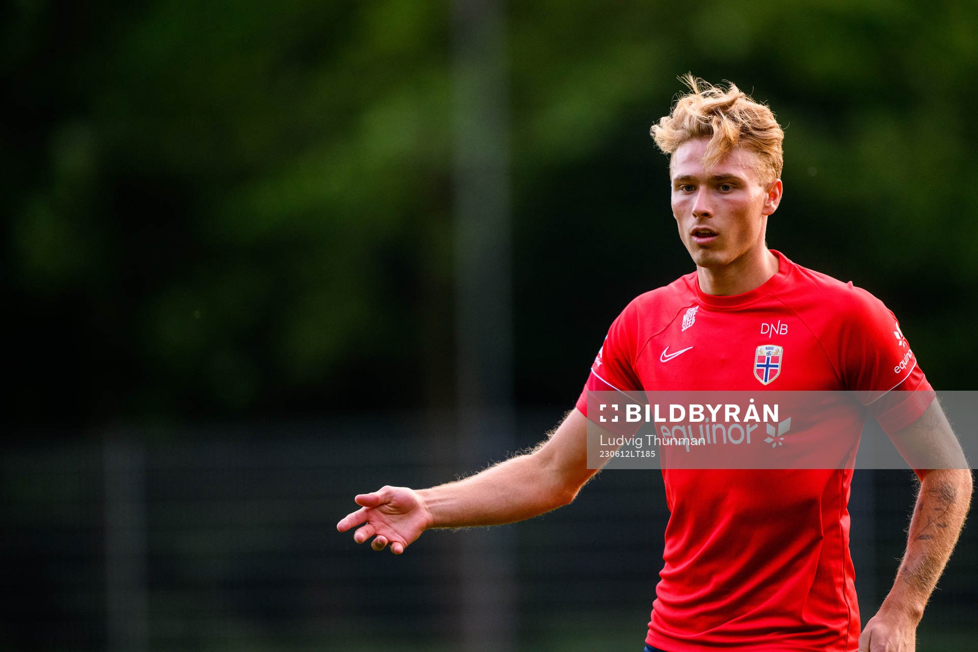 Sebastian Sebulonsen of the Norwegian under-21 national