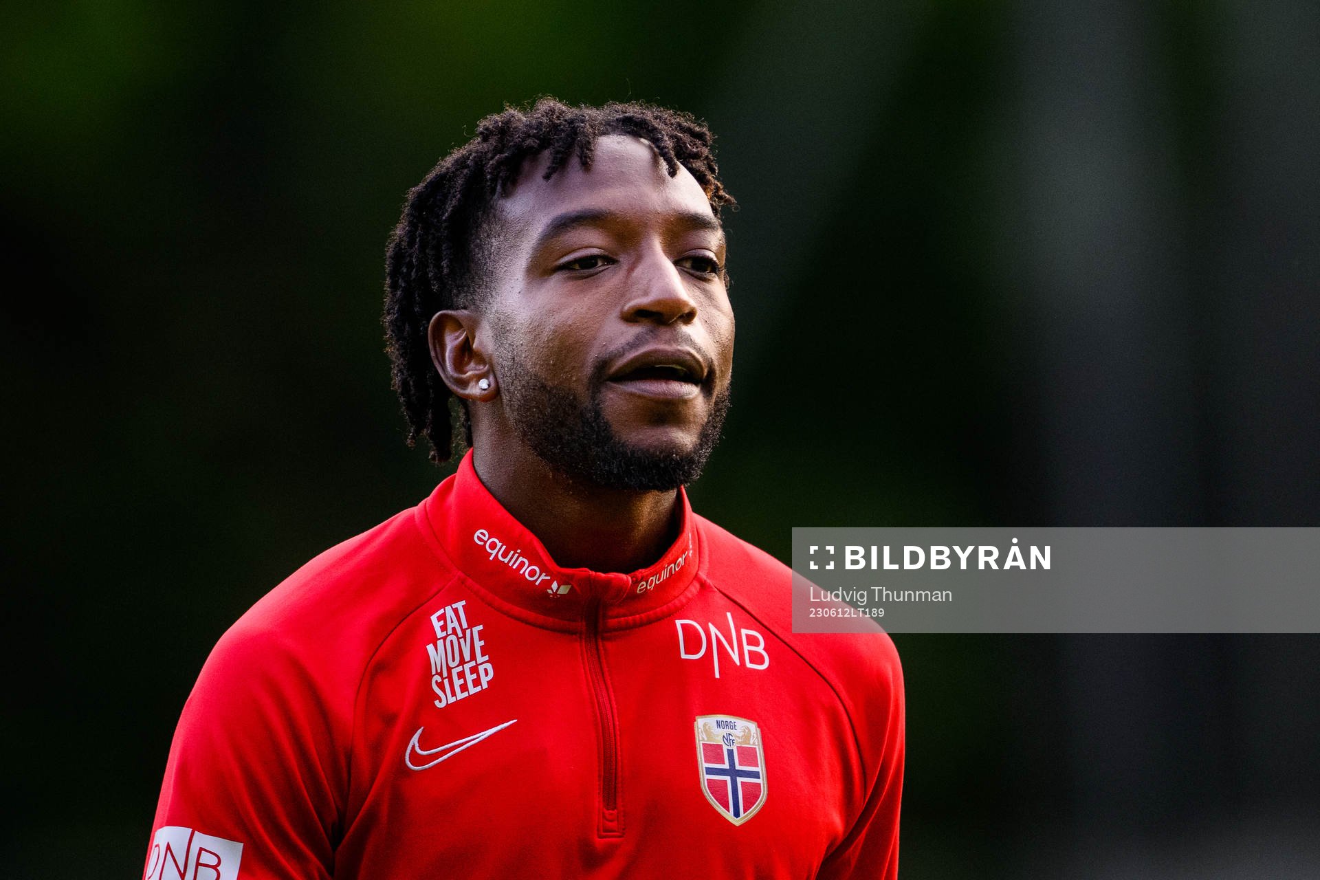 Warren Kamanzi of the Norwegian under-21 national football