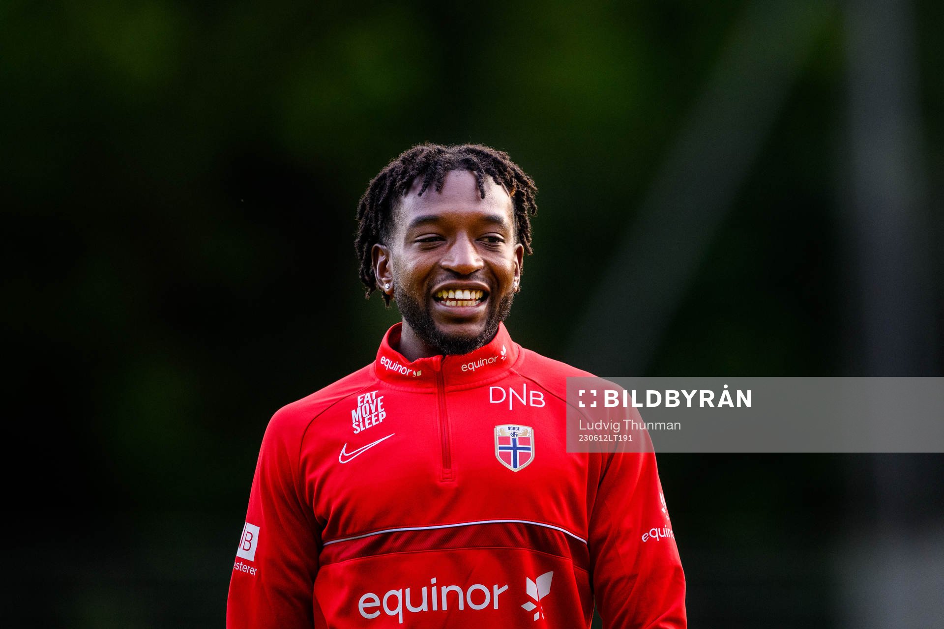 Warren Kamanzi of the Norwegian under-21 national football