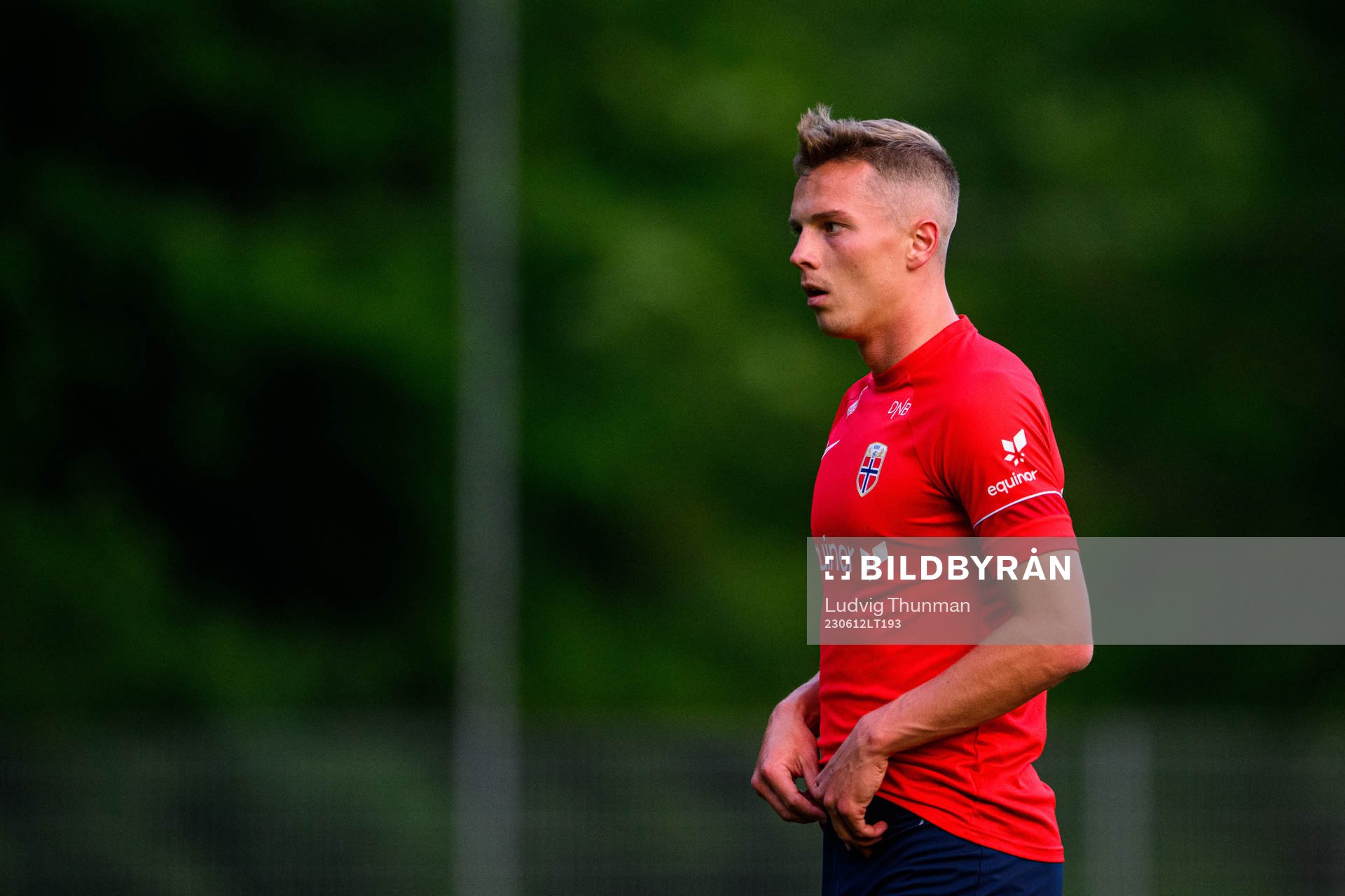 Johan Hove of the Norwegian under-21 national football team