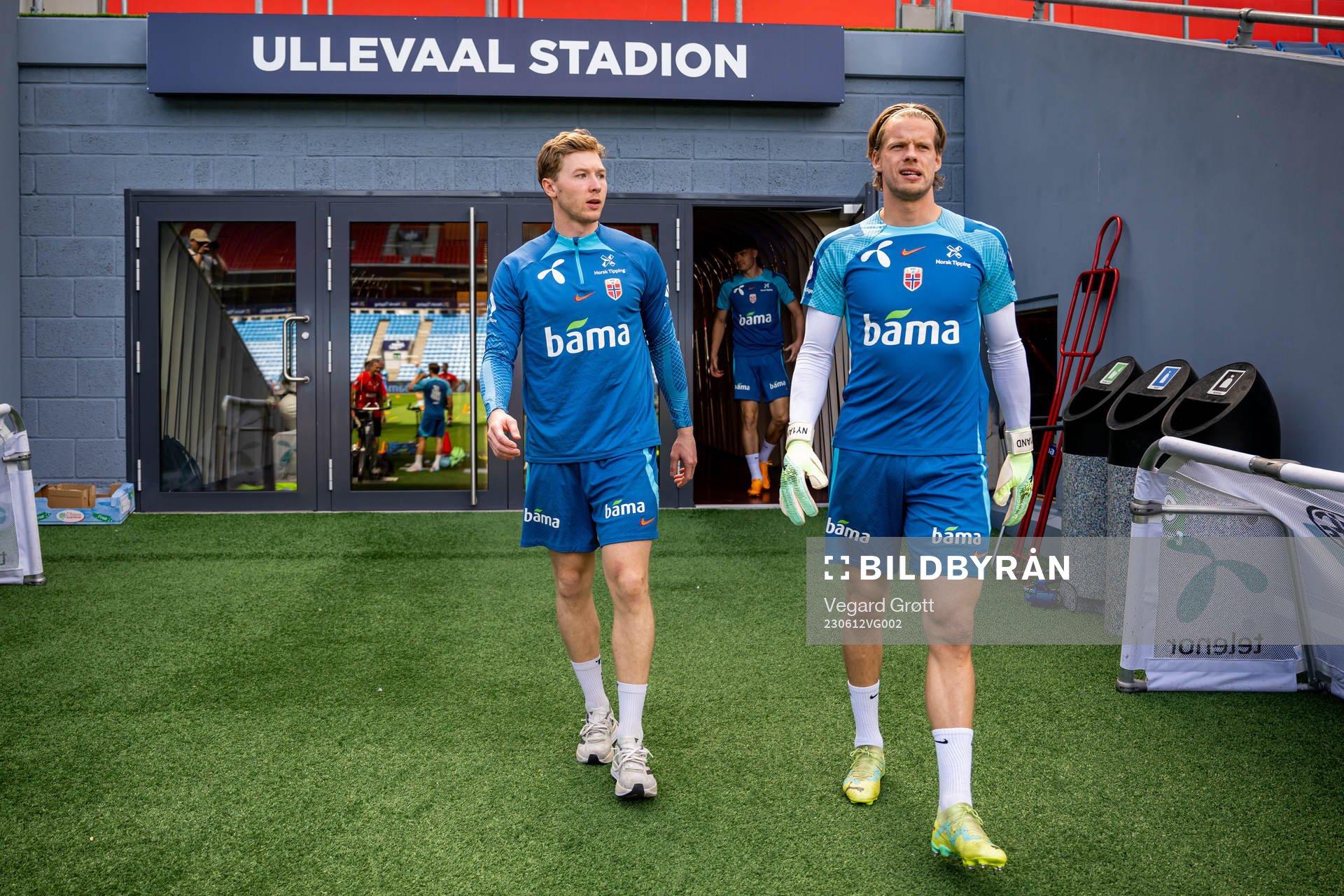 Goalkeeper Mathias Dyngeland and Ørjan Håskjold Nyland of