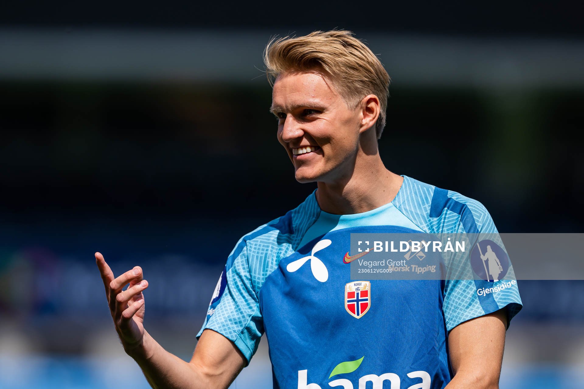 Martin Ødegaard of the Norwegian national football team