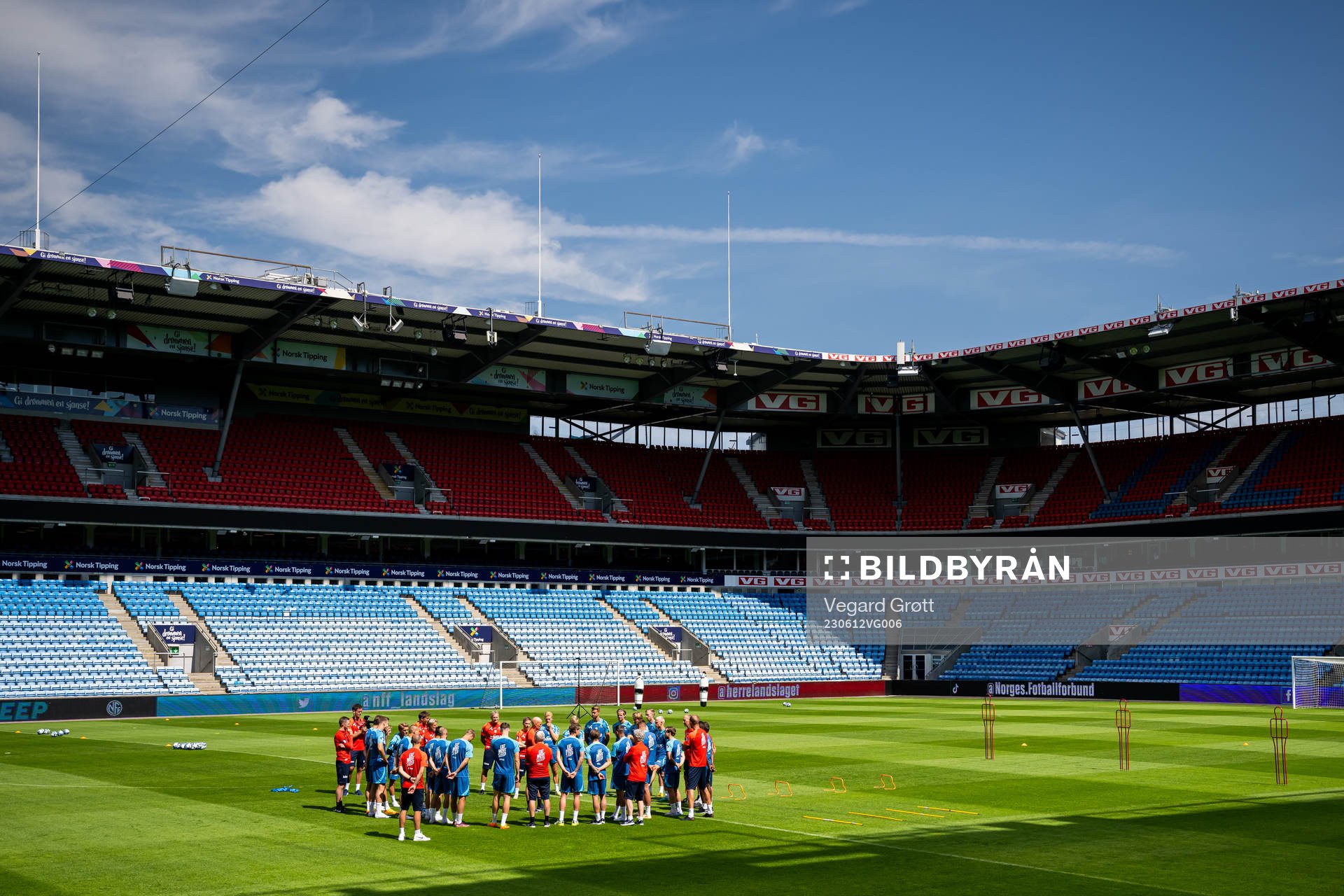 Players and staff of the Norwegian national football team