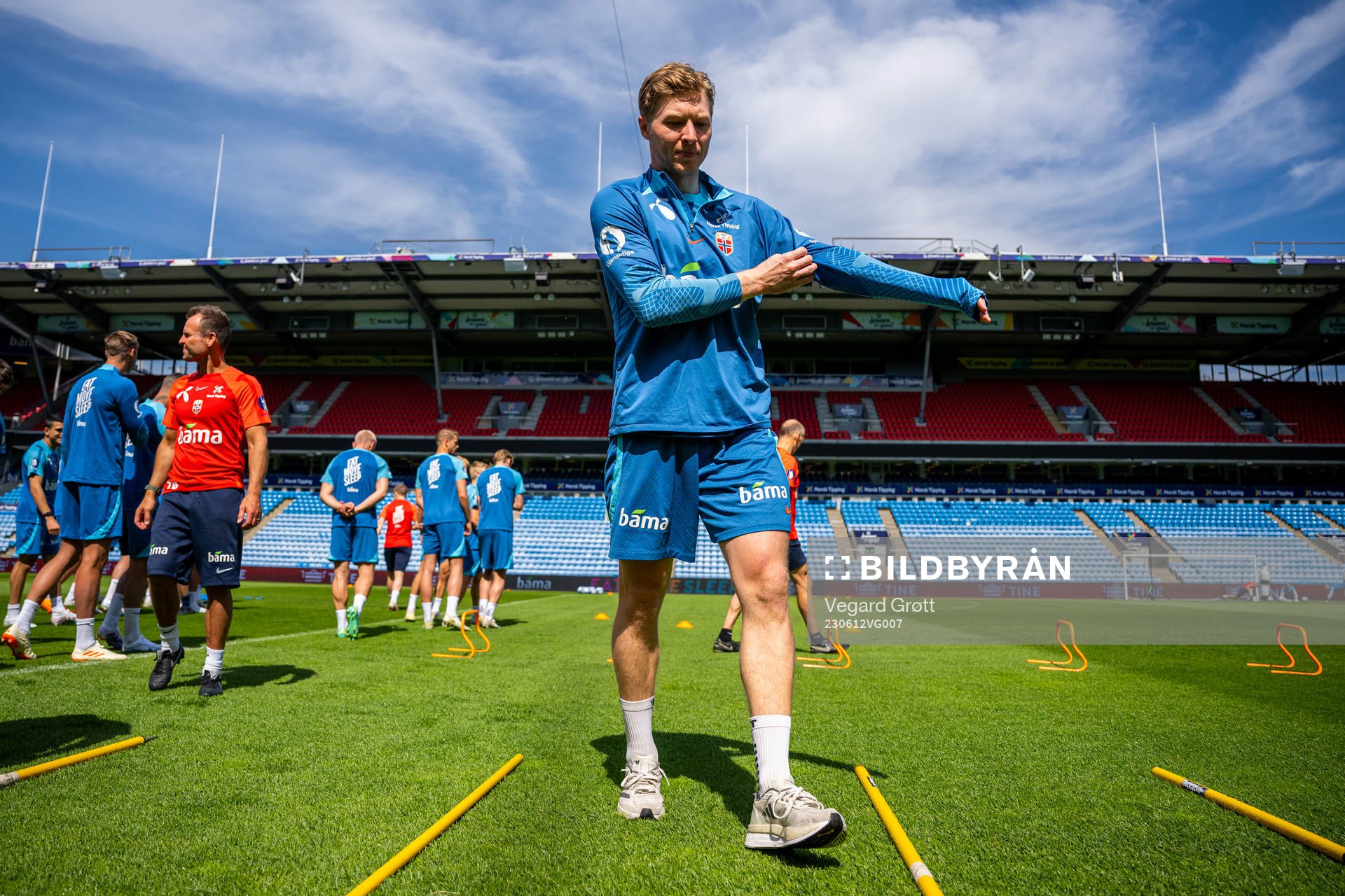 Goalkeeper Mathias Dyngeland of the Norwegian national