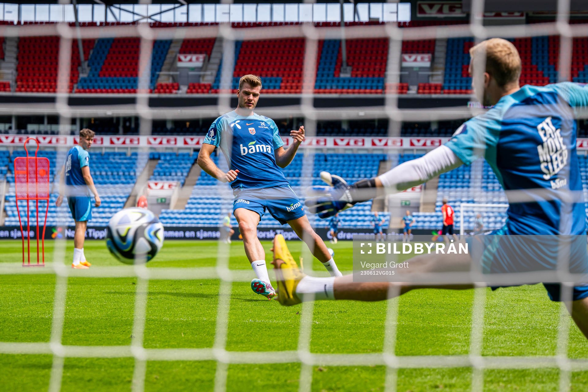 Alexander Sørloth of the Norwegian national football team