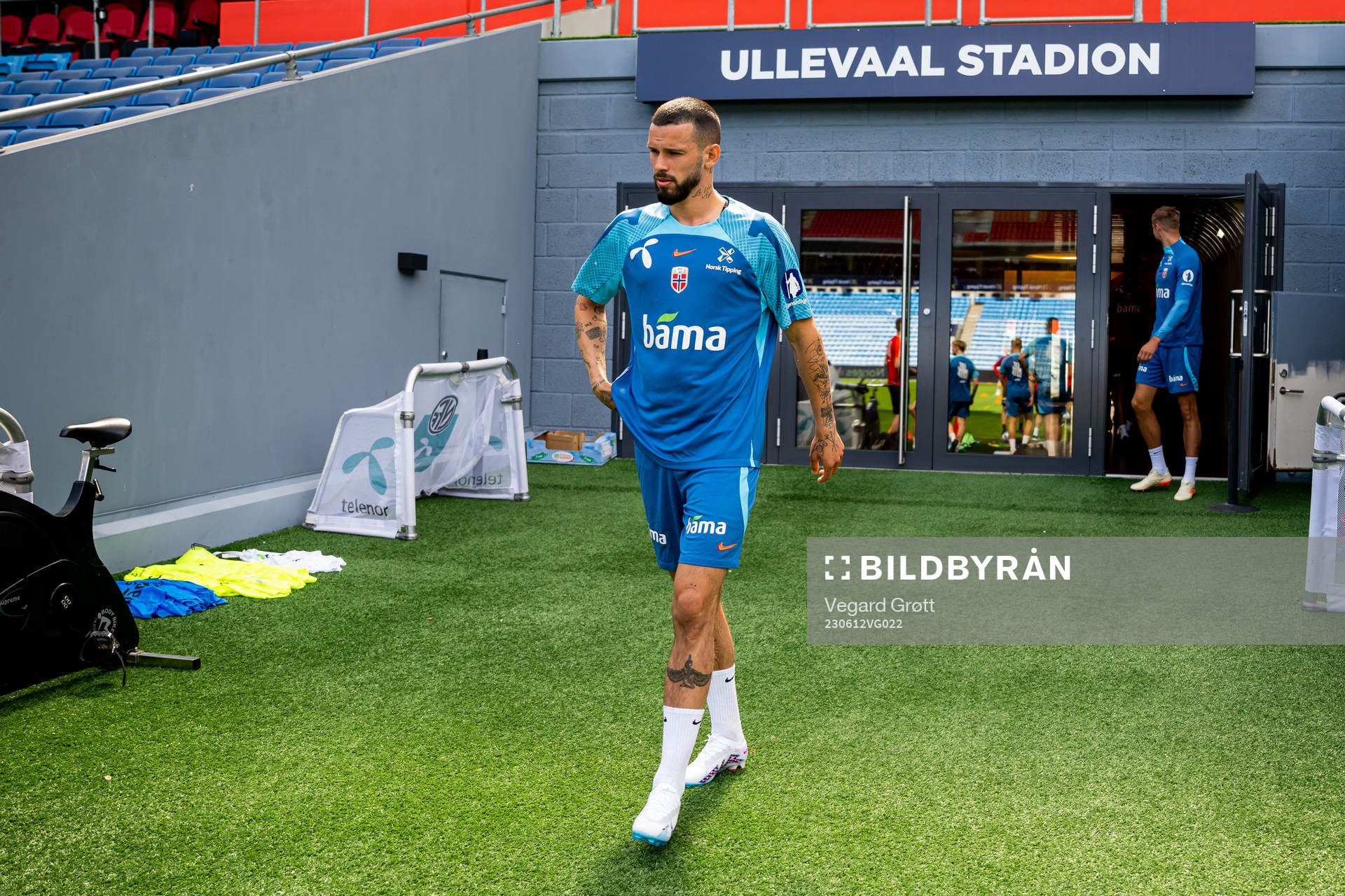 Kristoffer Velde of the Norwegian national football team