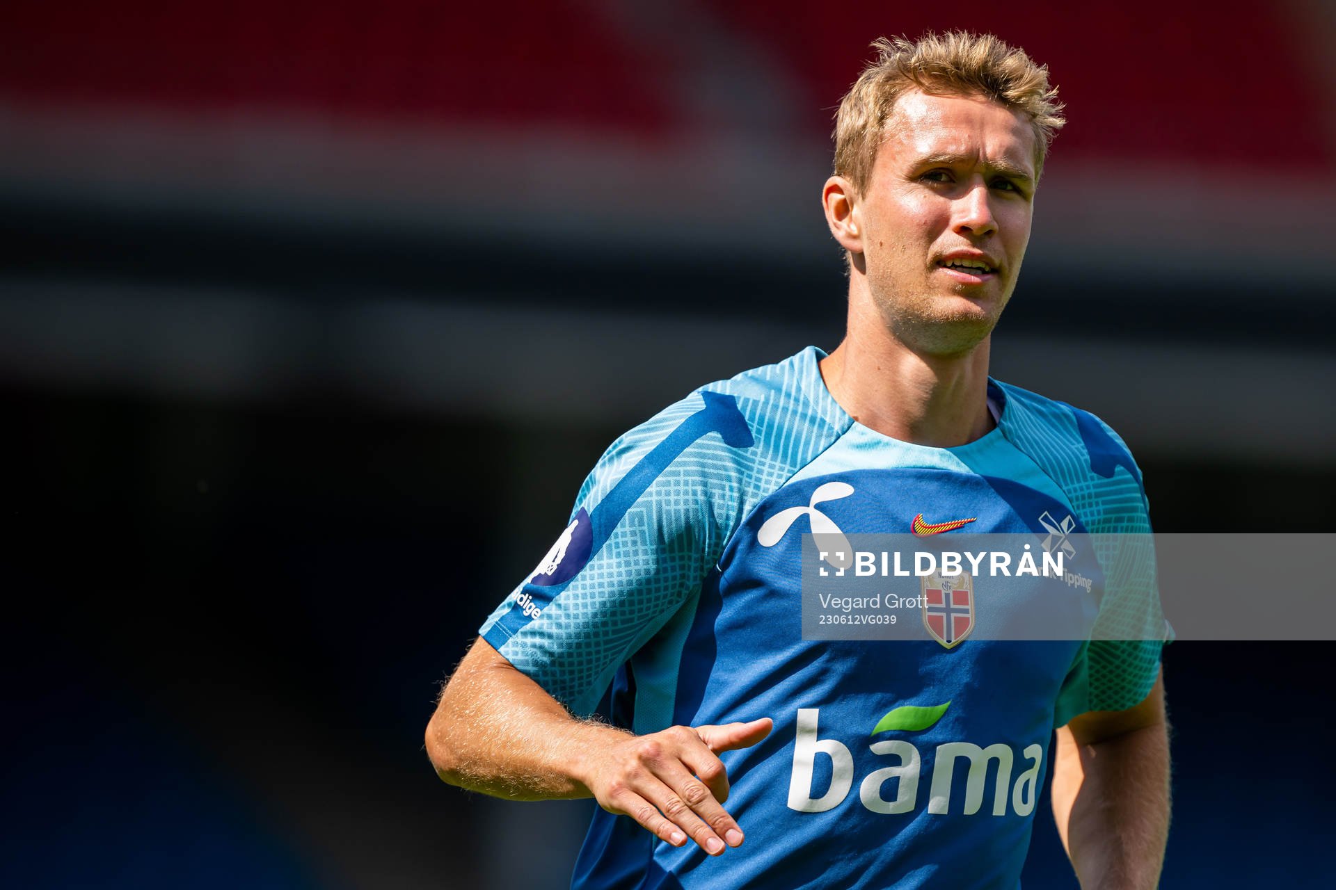 Ola Solbakken of the Norwegian national football team