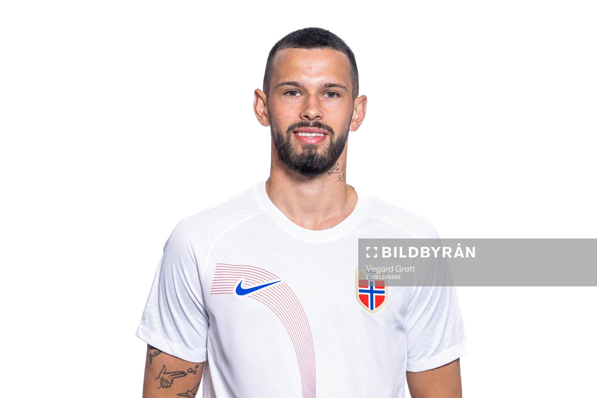 Kristoffer Velde of the Norwegian national football team