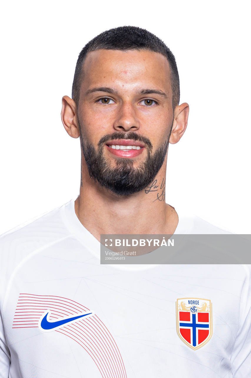 Kristoffer Velde of the Norwegian national football team