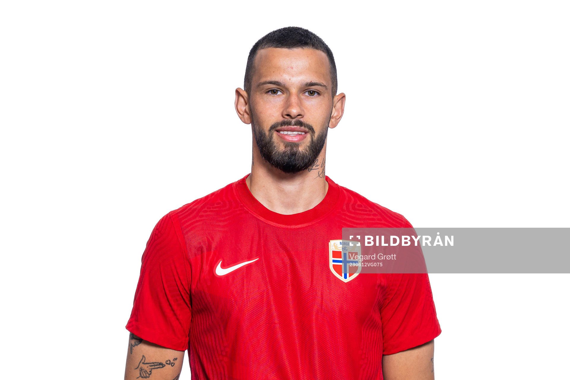 Kristoffer Velde of the Norwegian national football team