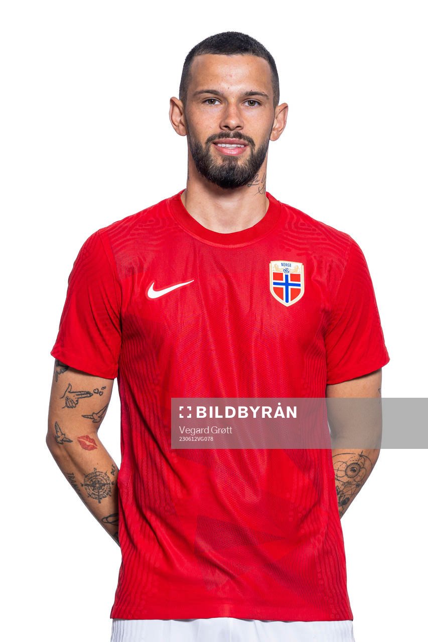 Kristoffer Velde of the Norwegian national football team
