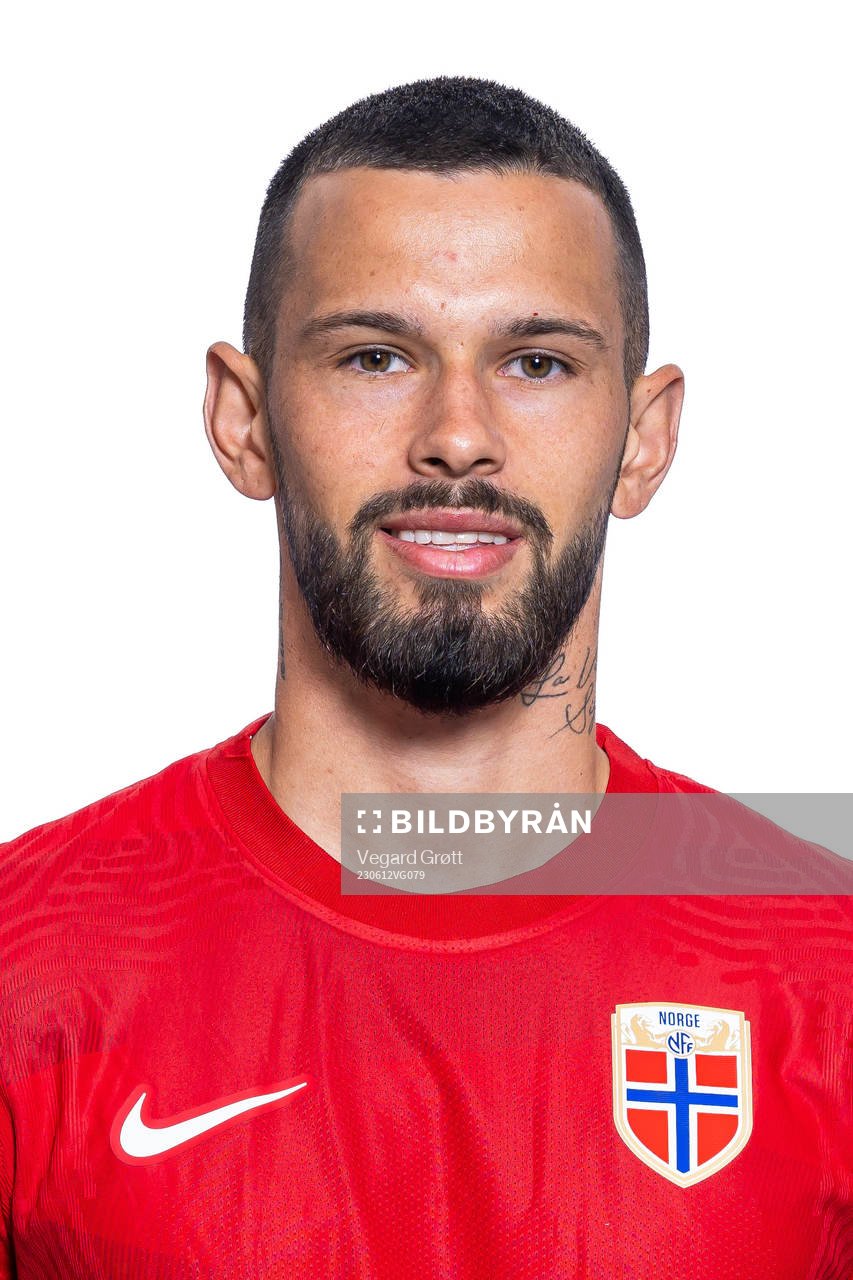 Kristoffer Velde of the Norwegian national football team