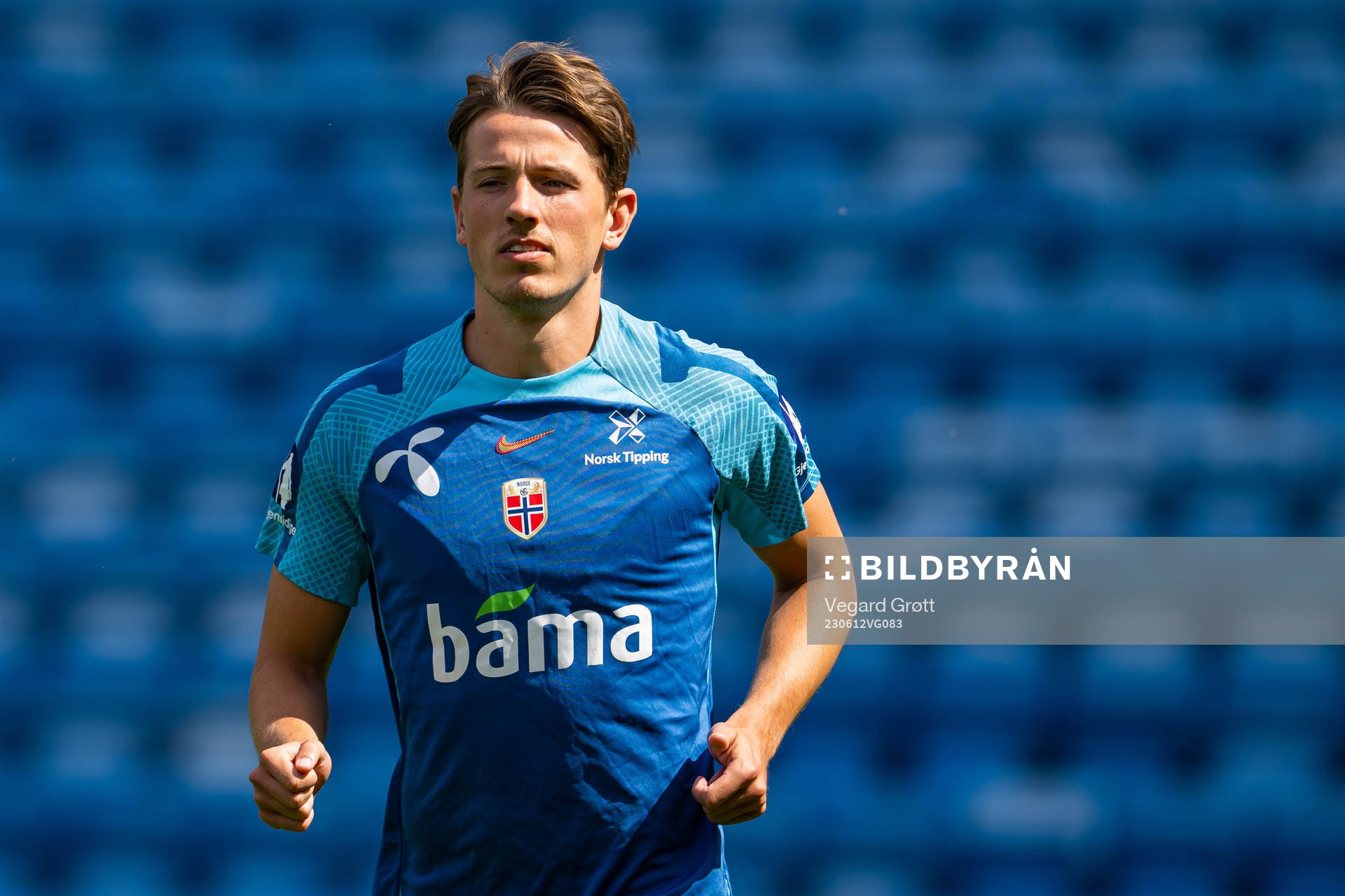 Sander Berge of the Norwegian national football team