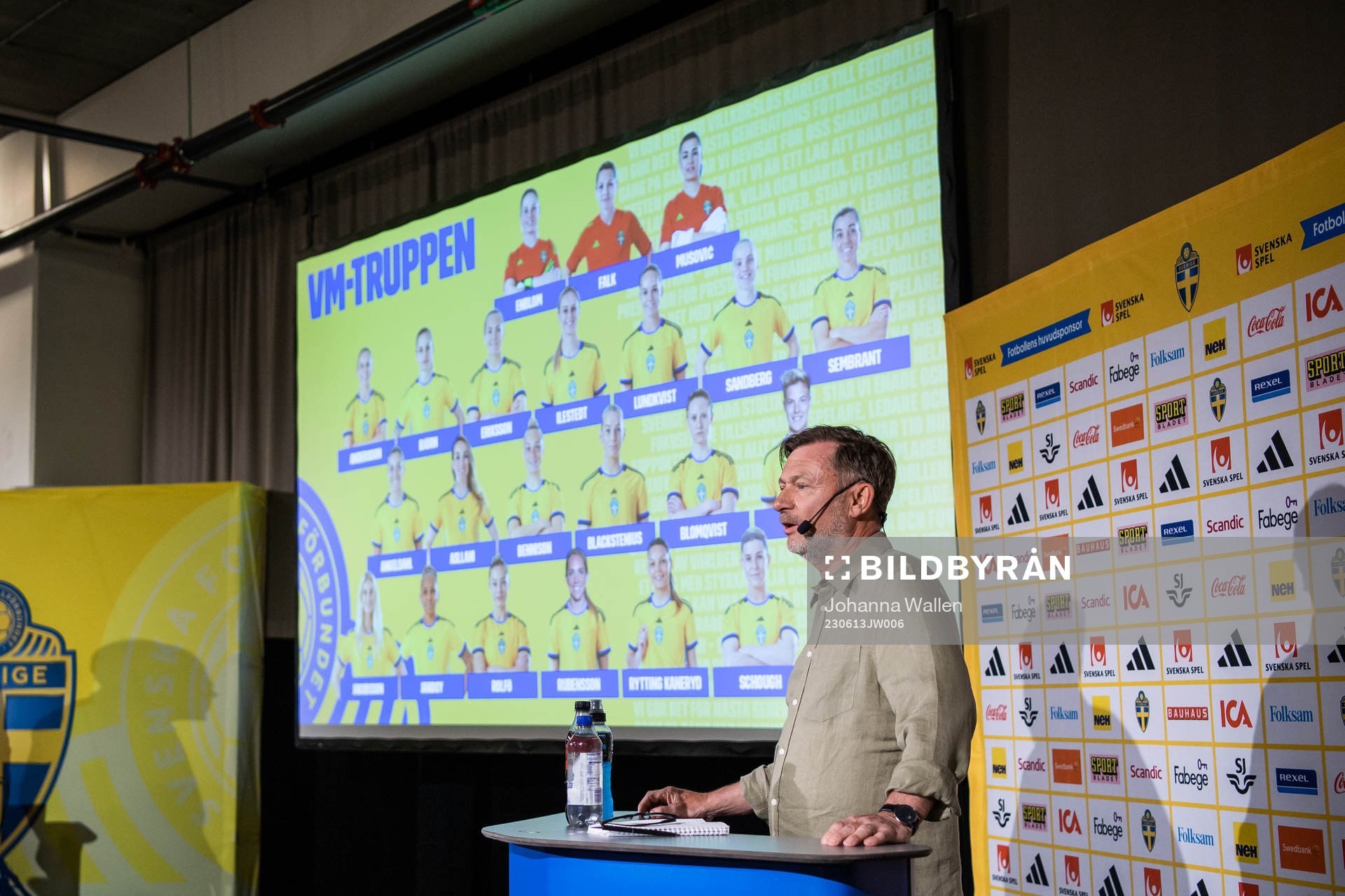 Peter Gerhardsson, head coach of the Swedish women's