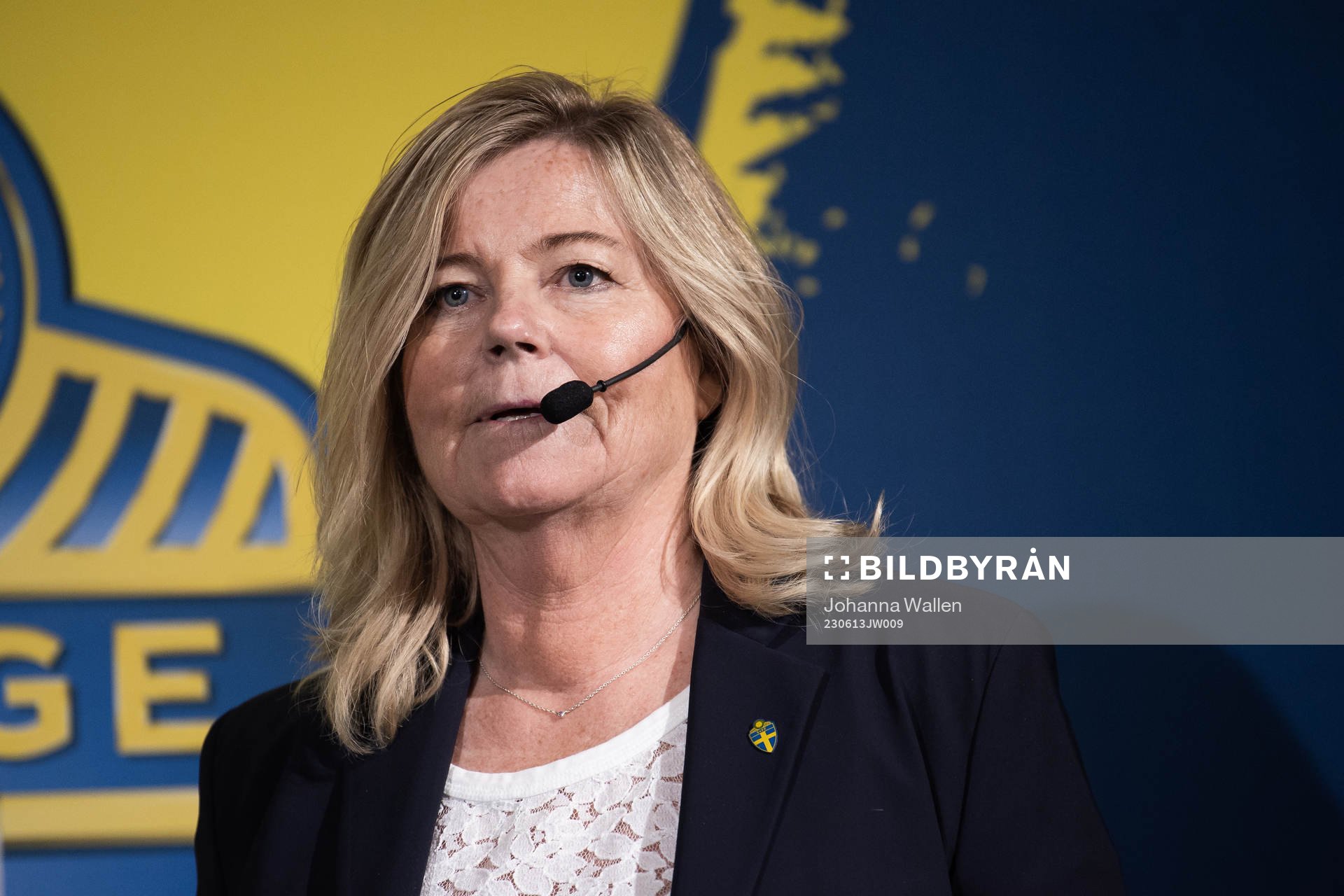 Marika Domanski Lyfors, team manager of the Swedish women's