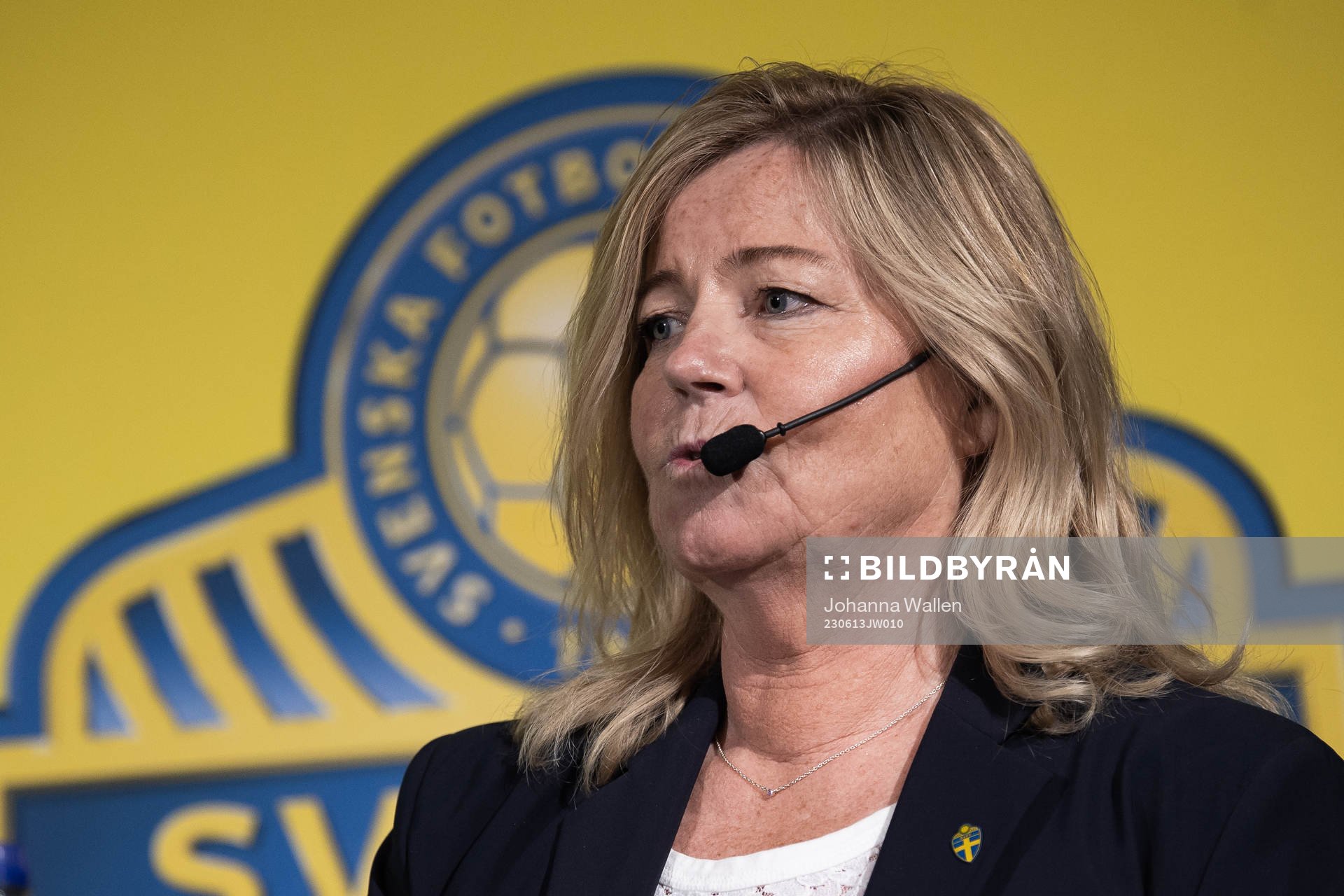 Marika Domanski Lyfors, team manager of the Swedish women's