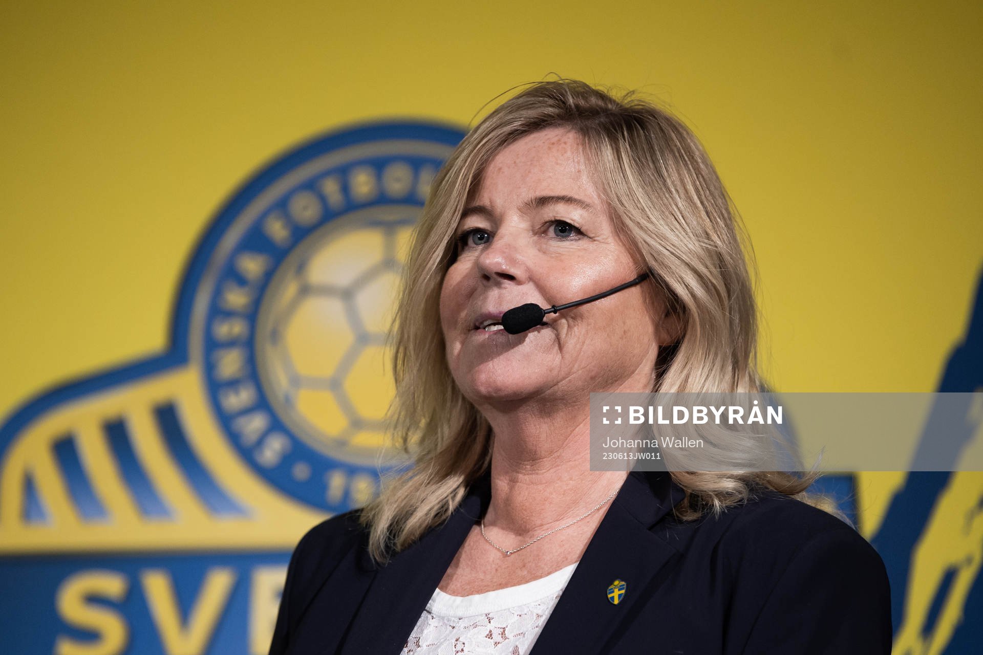 Marika Domanski Lyfors, team manager of the Swedish women's