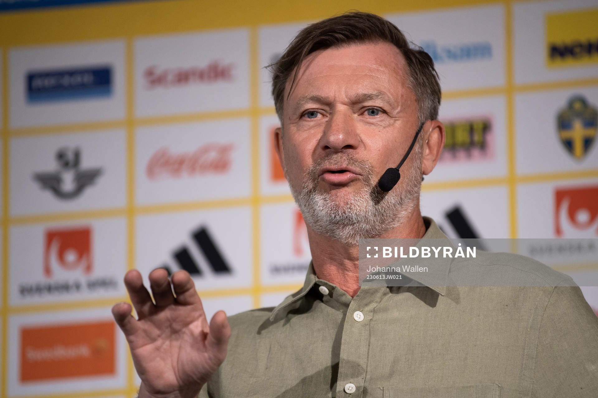 Peter Gerhardsson, head coach of the Swedish women's