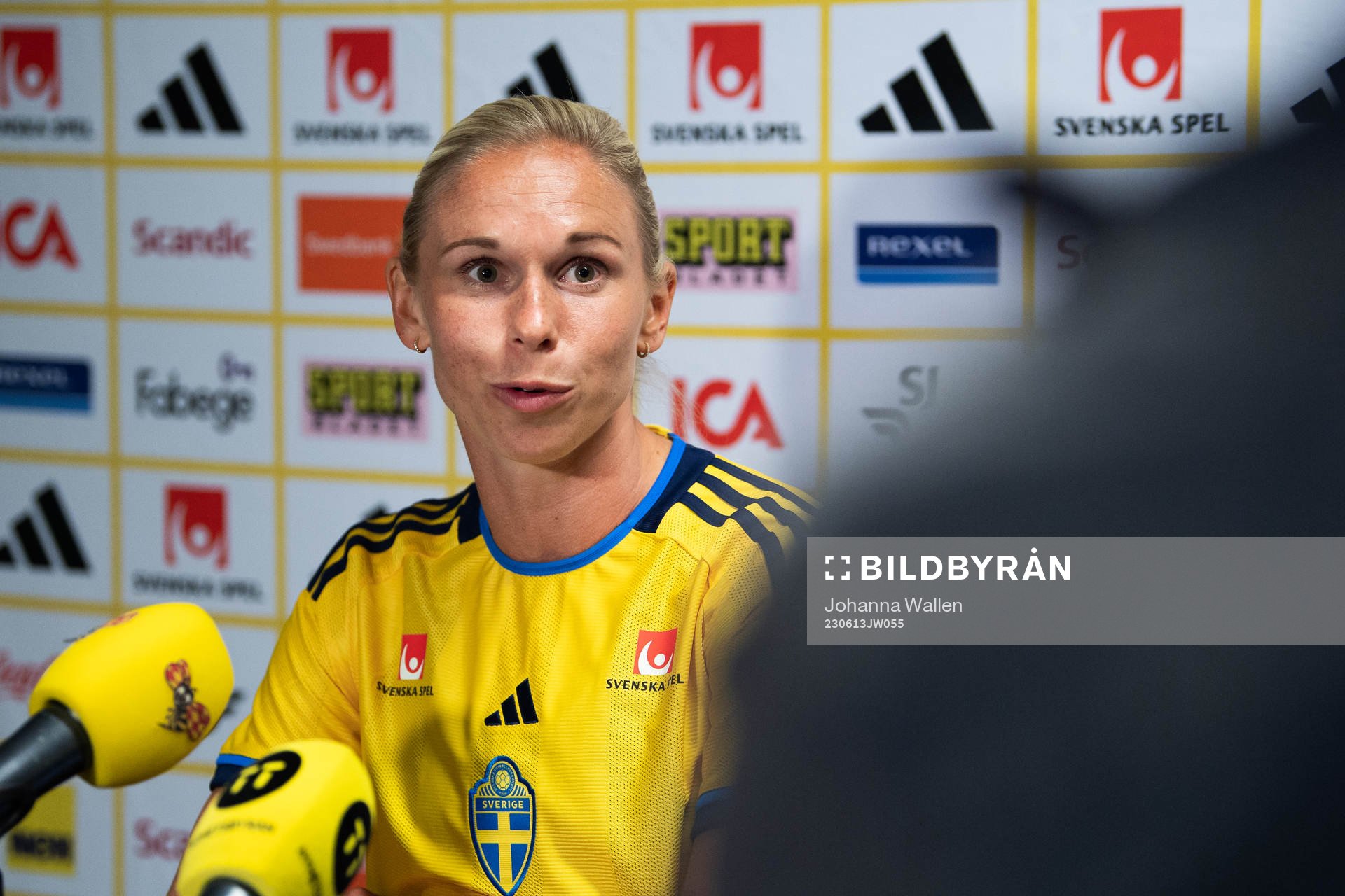 Jonna Andersson of the Swedish women's national football
