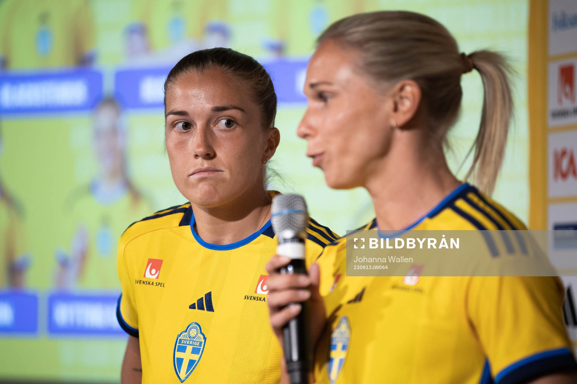 Filippa Angeldahl and Jonna Andersson of the Swedish