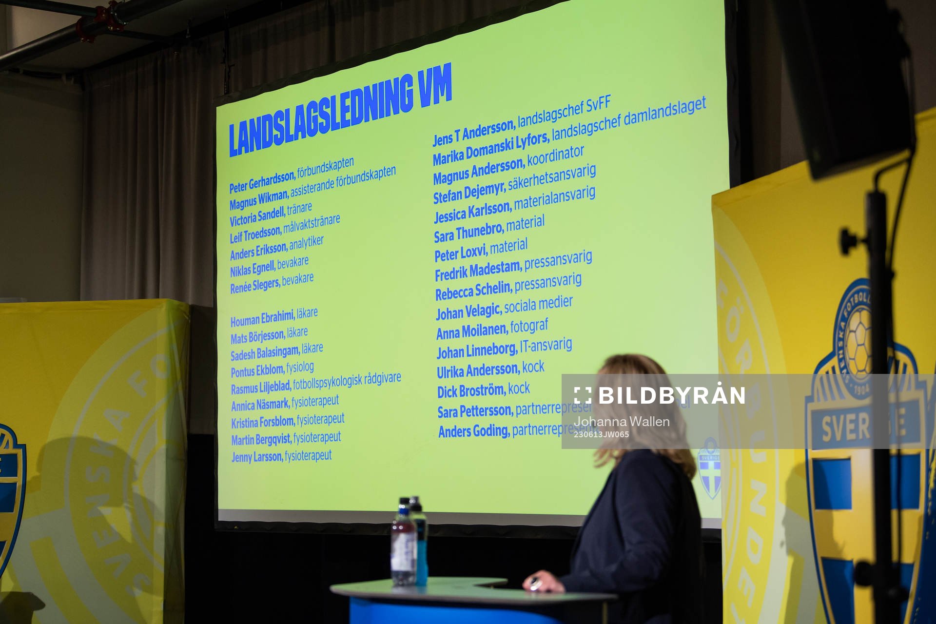 Marika Domanski Lyfors, team manager of the Swedish women's