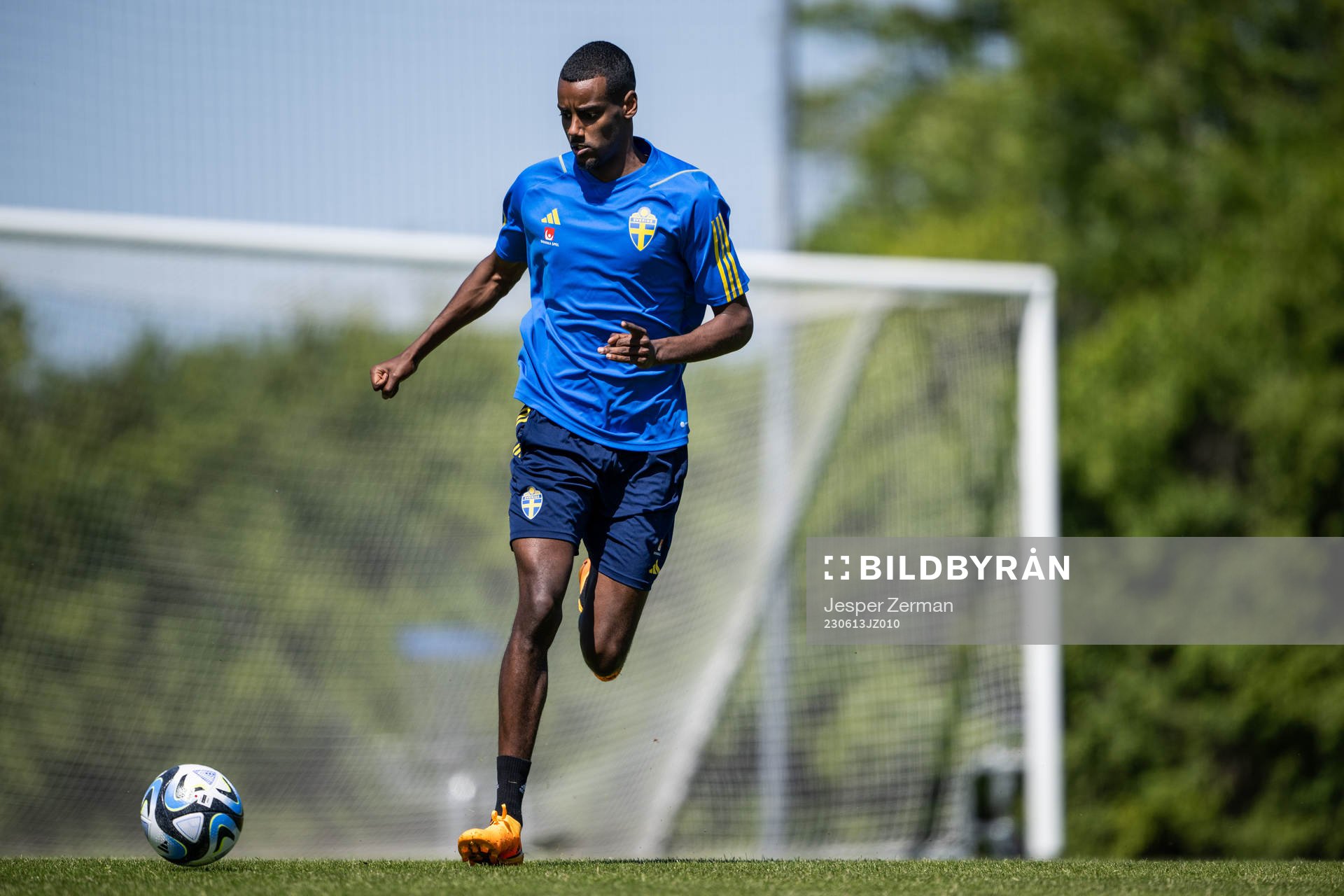Alexander Isak of the Swedish national football team