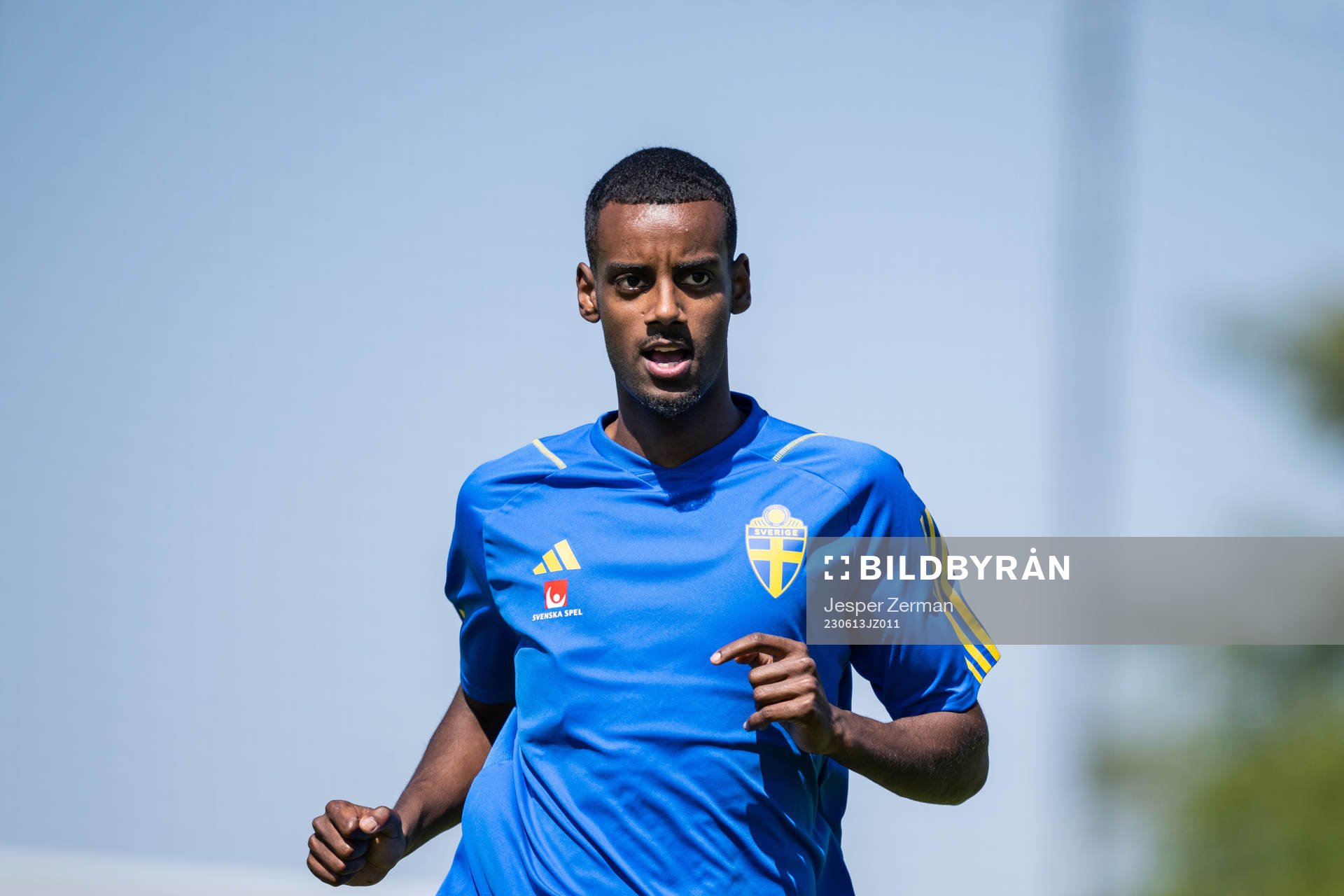 Alexander Isak of the Swedish national football team