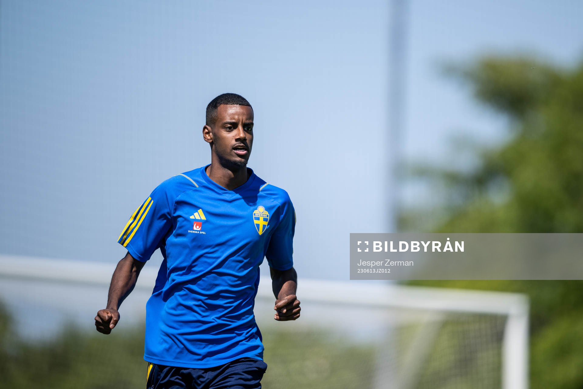 Alexander Isak of the Swedish national football team