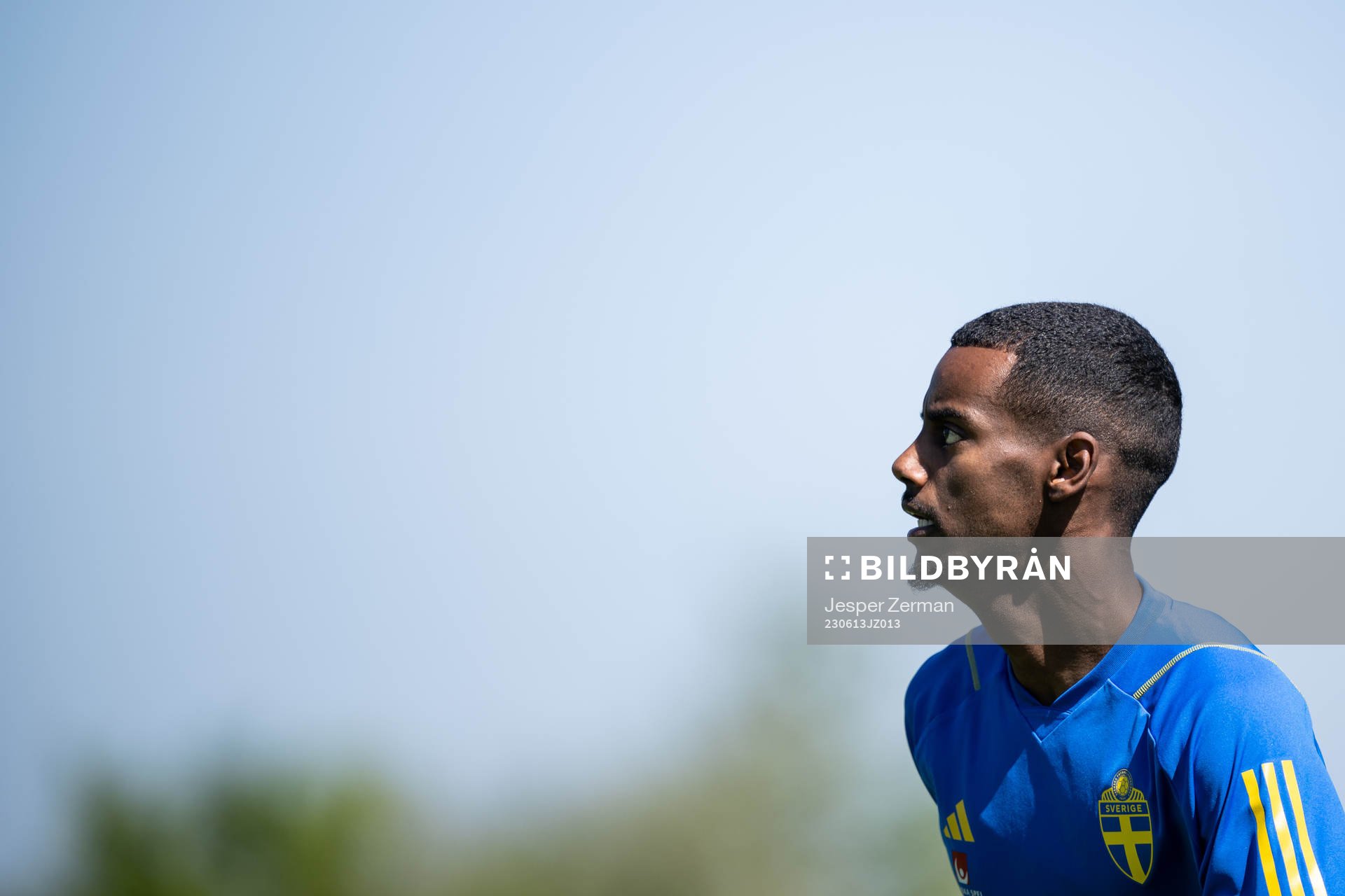 Alexander Isak of the Swedish national football team