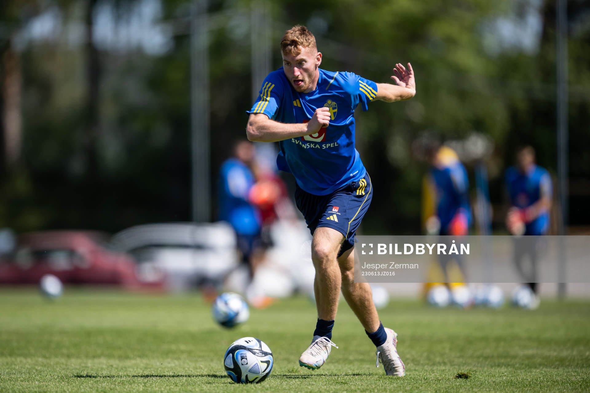 Dejan Kulusevski of the Swedish national football team