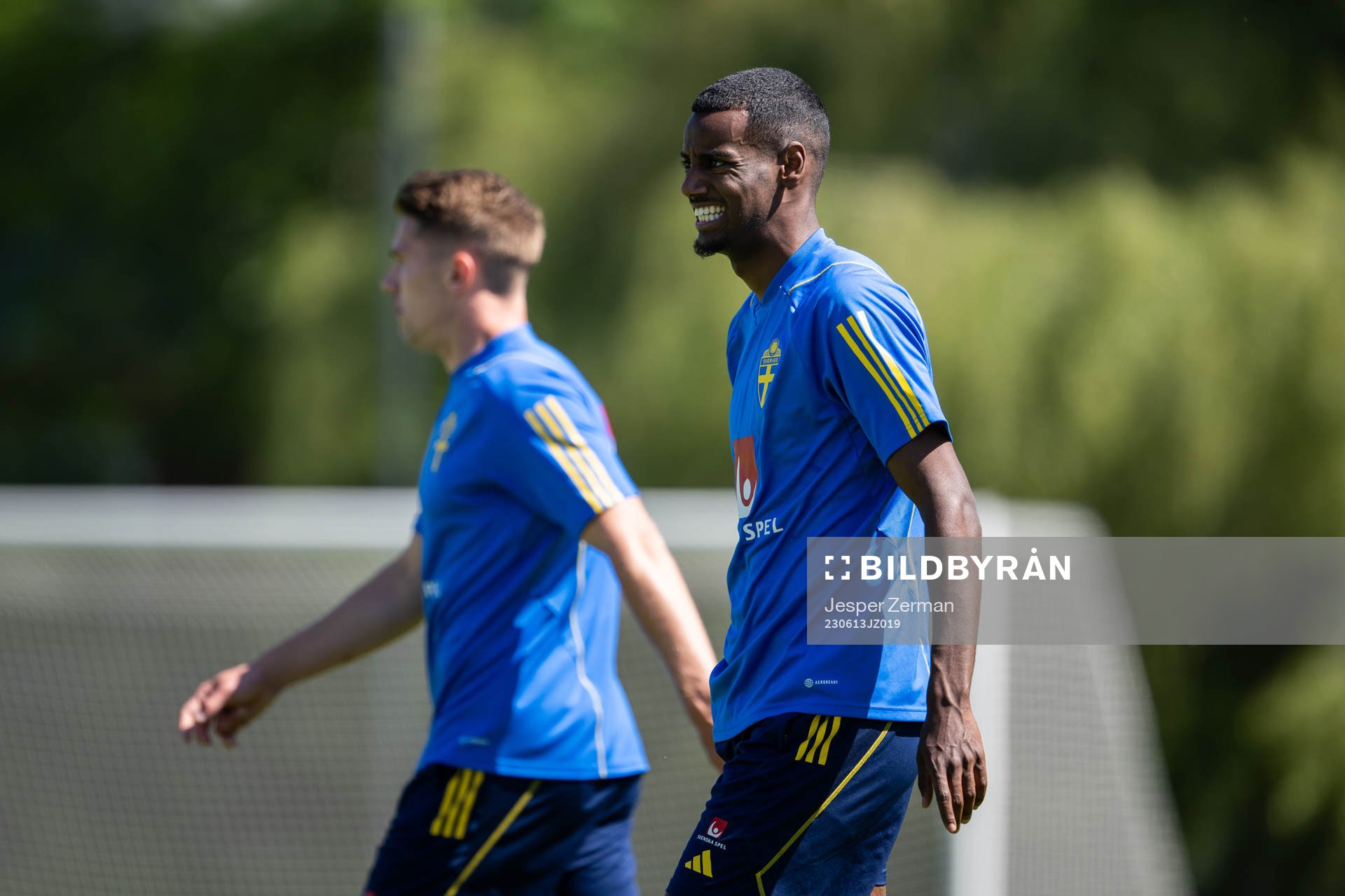 Alexander Isak of the Swedish national football team