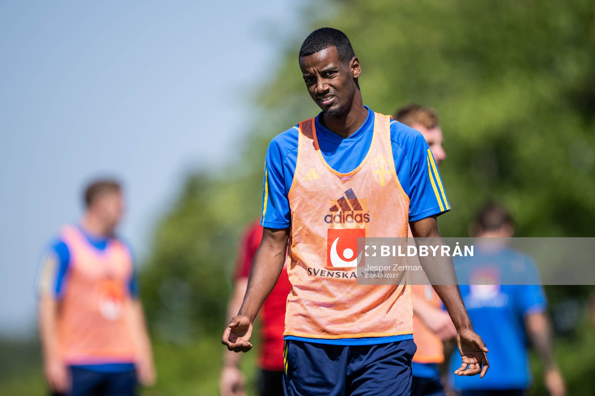 Alexander Isak of the Swedish national football team