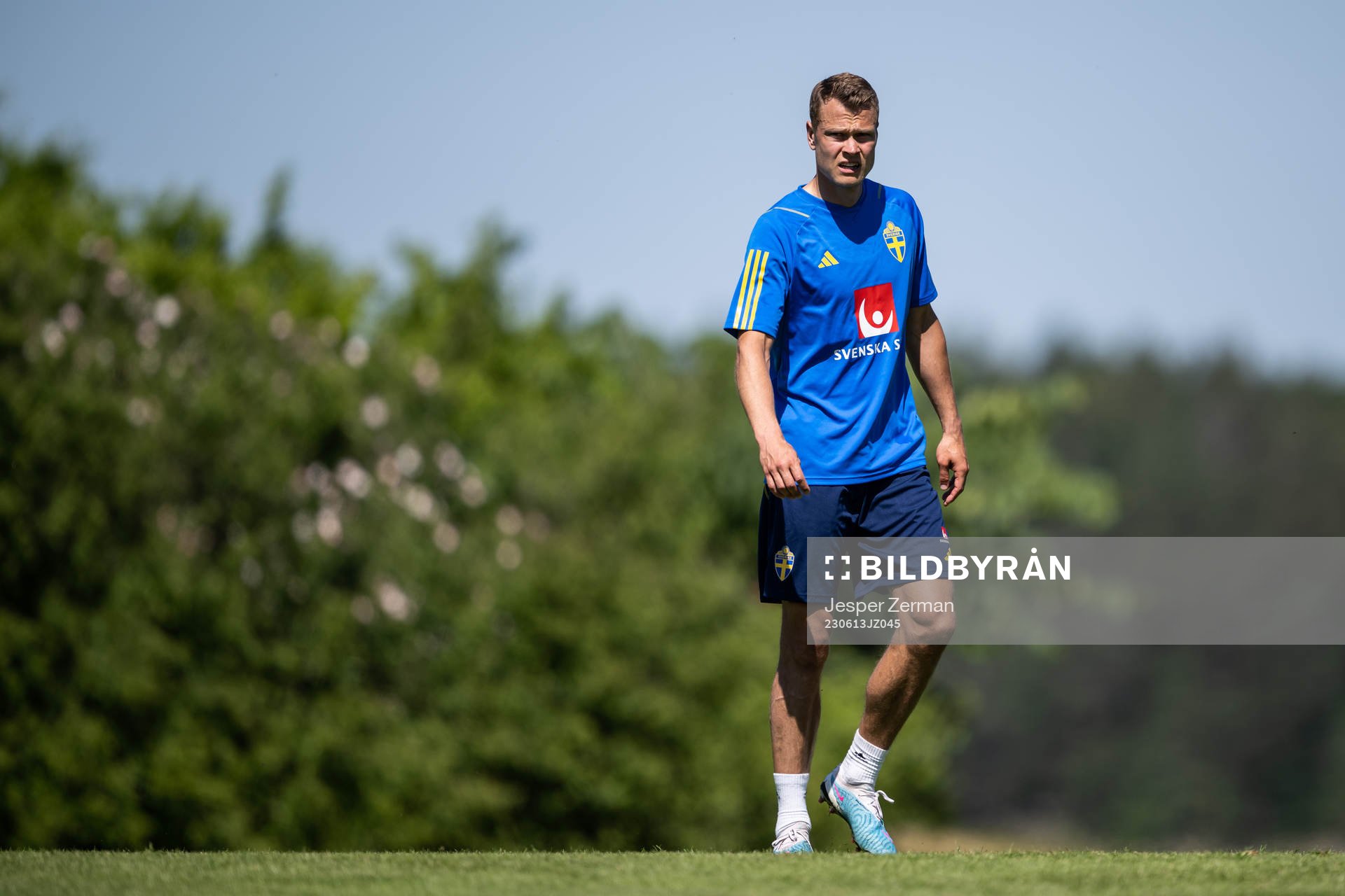 Victor Claesson of the Swedish national football team