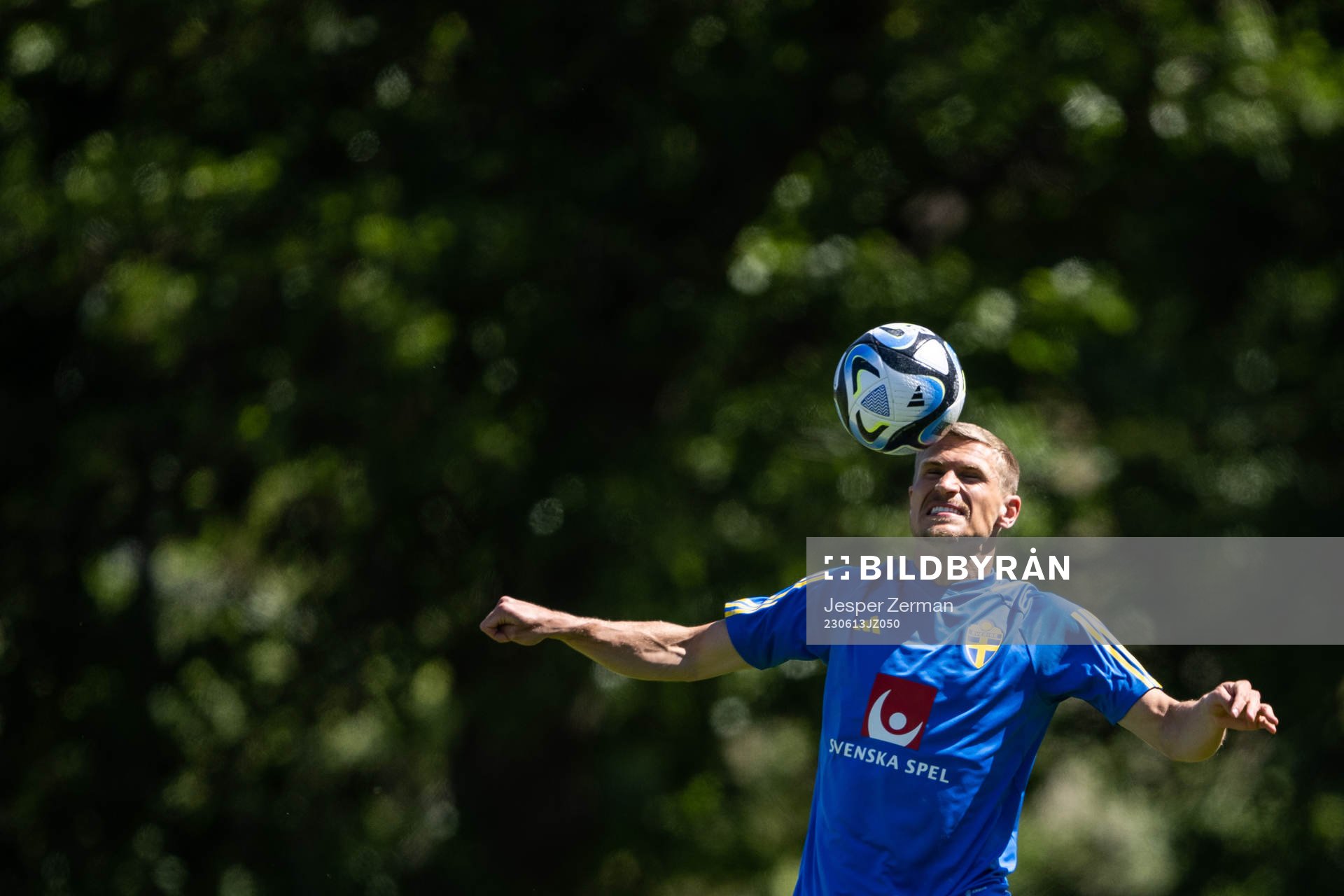 Carl Starfelt of the Swedish national football team