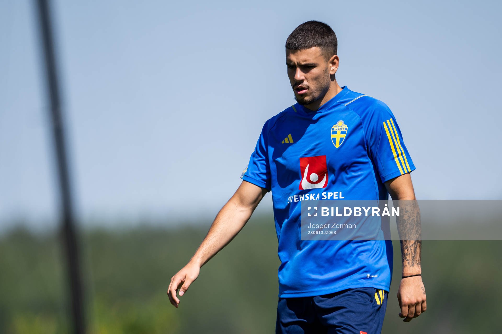 Edvin Kurtulus of the Swedish national football team