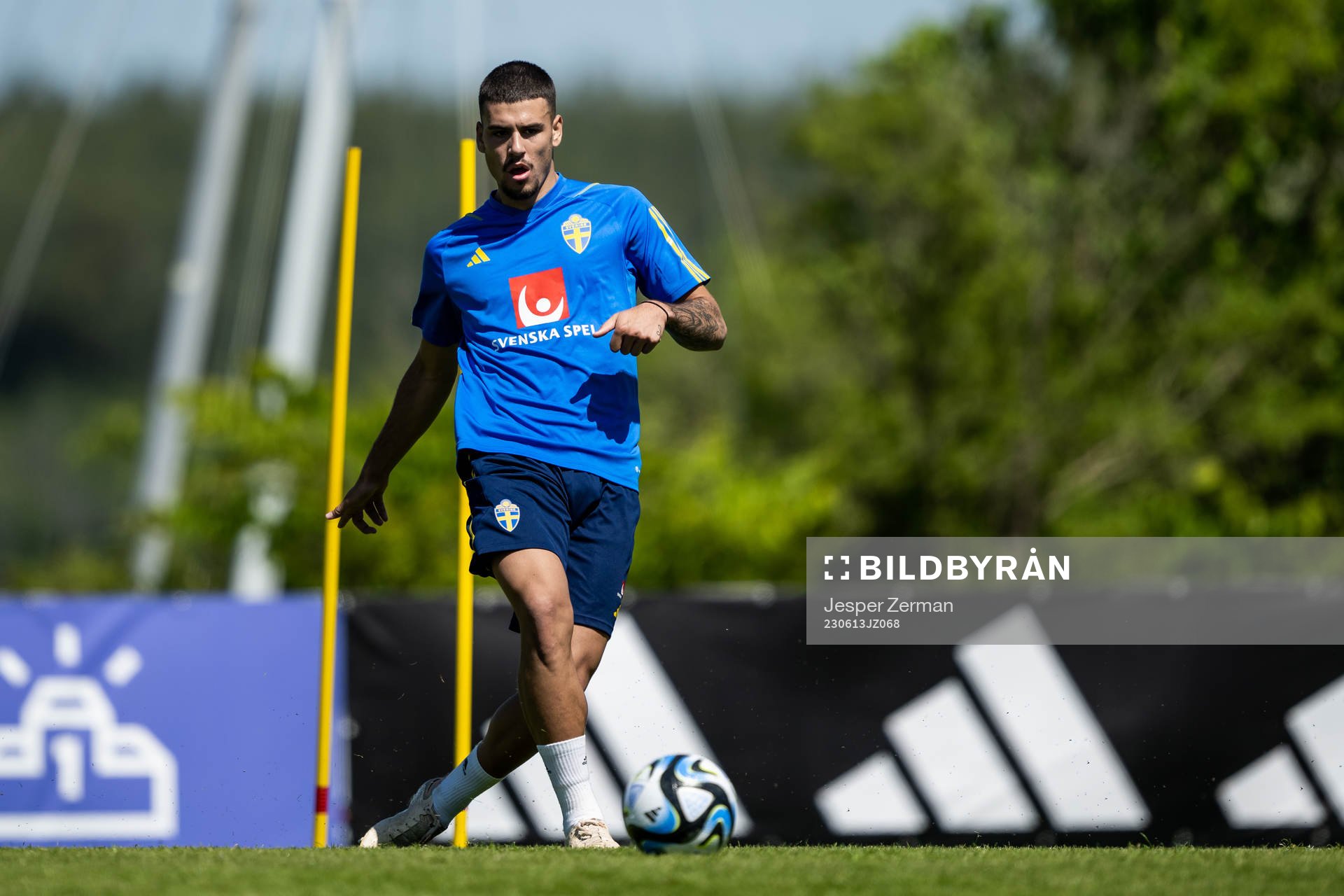 Edvin Kurtulus of the Swedish national football team