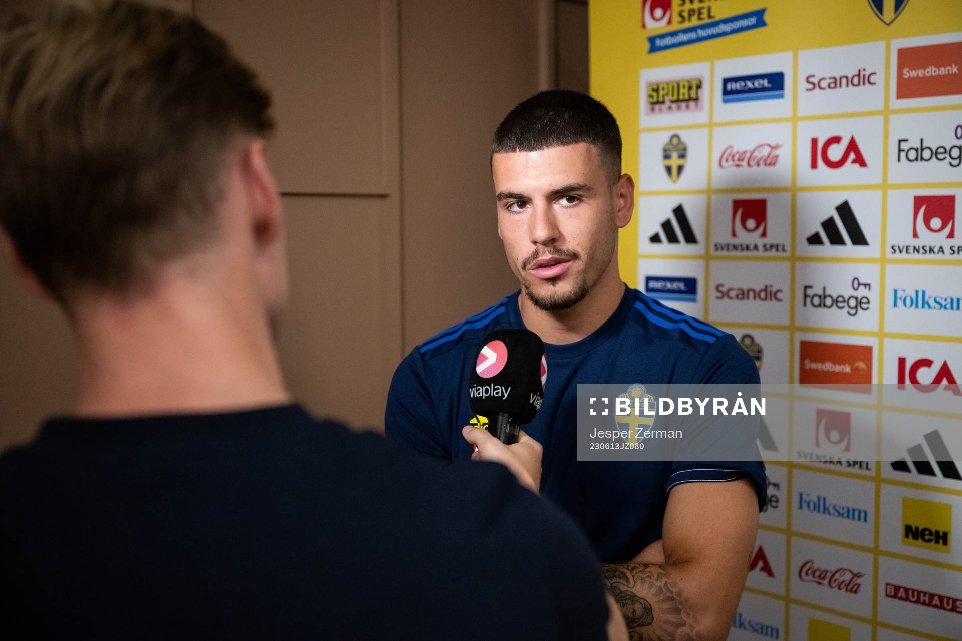 Edvin Kurtulus of the Swedish national football team