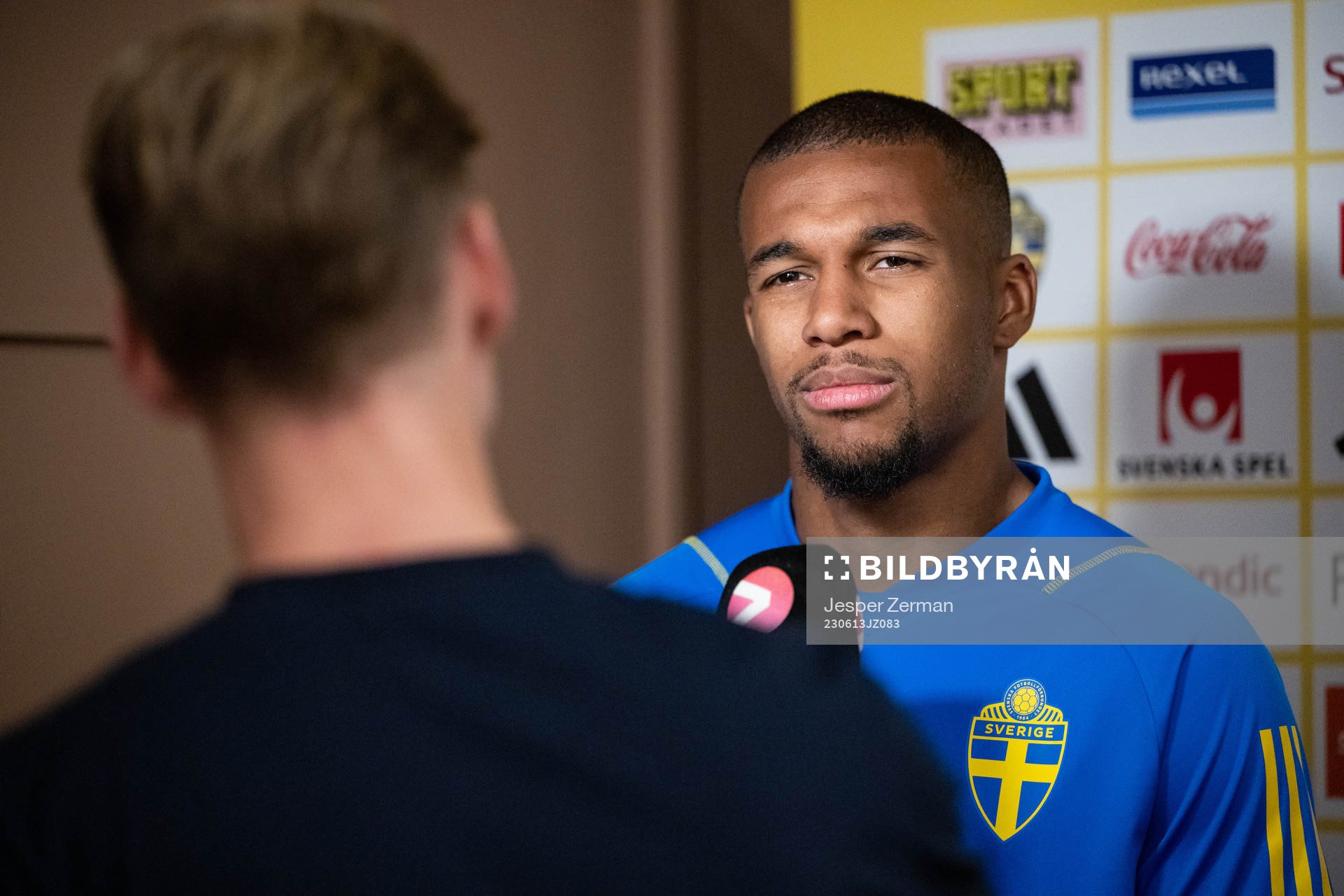 Isak Hien of the Swedish national football team
