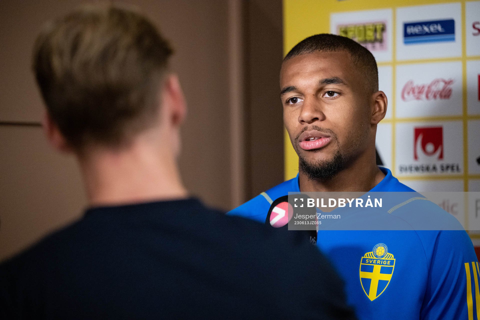 Isak Hien of the Swedish national football team
