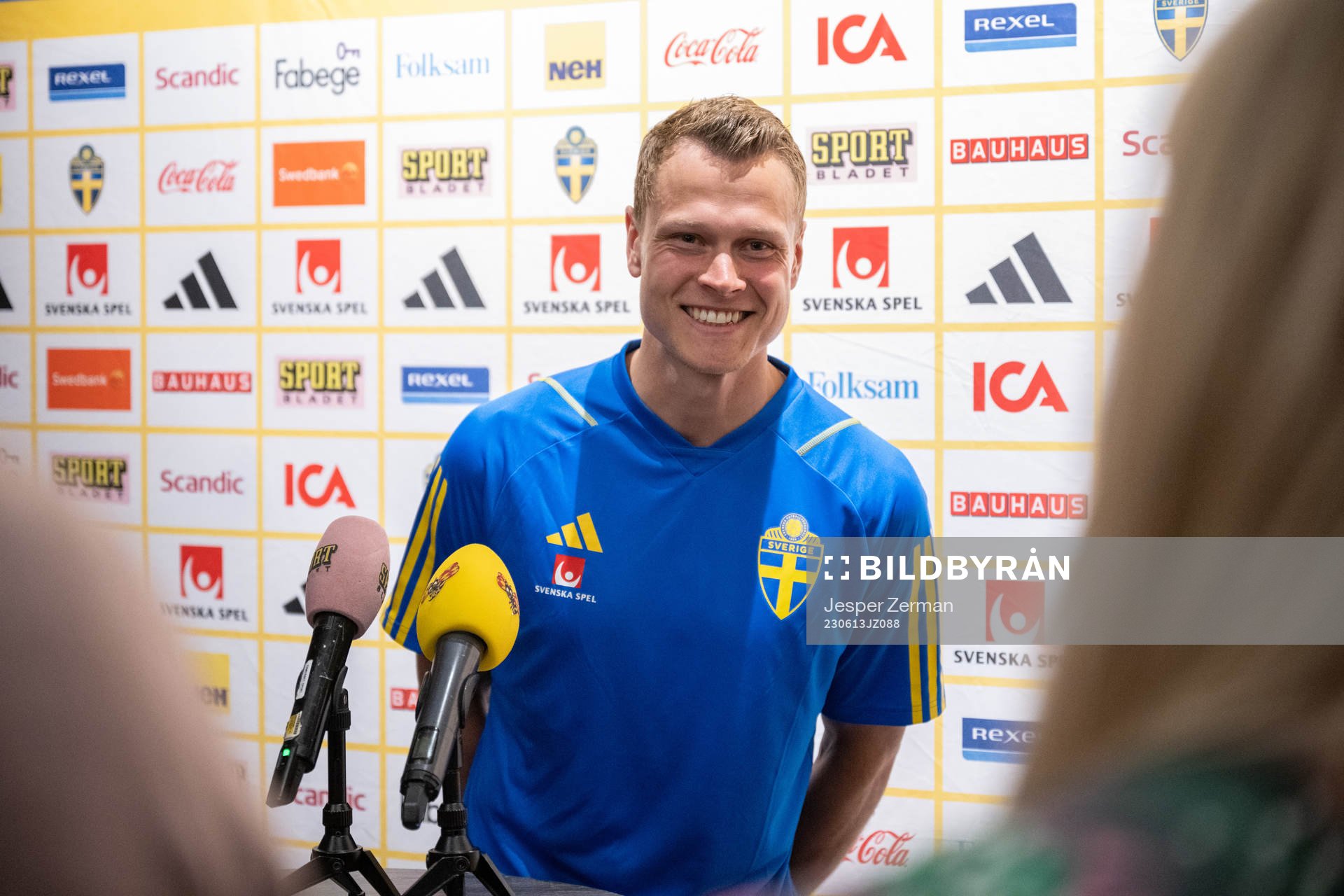 Victor Claesson of the Swedish national football team