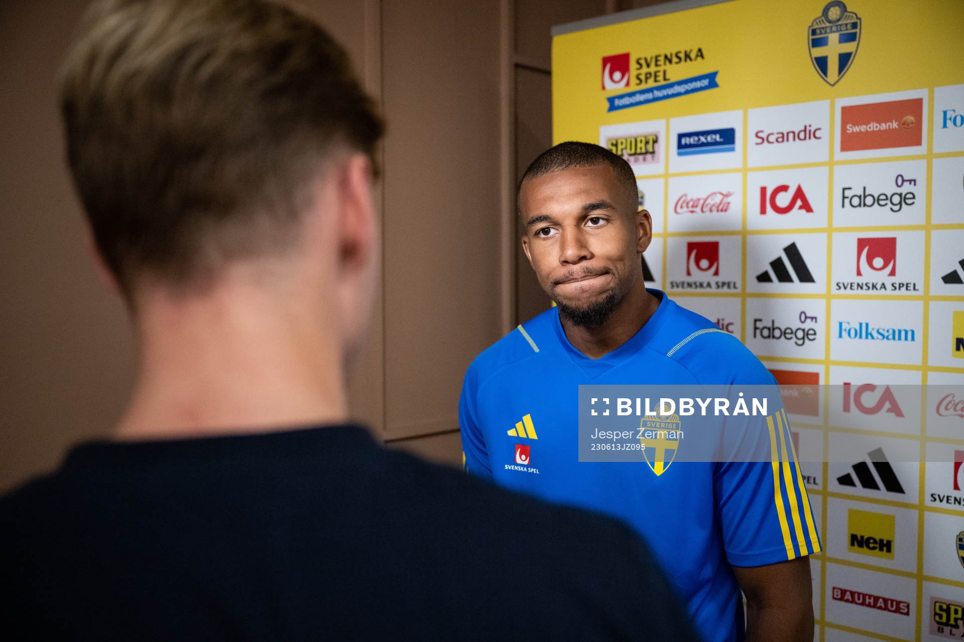 Isak Hien of the Swedish national football team