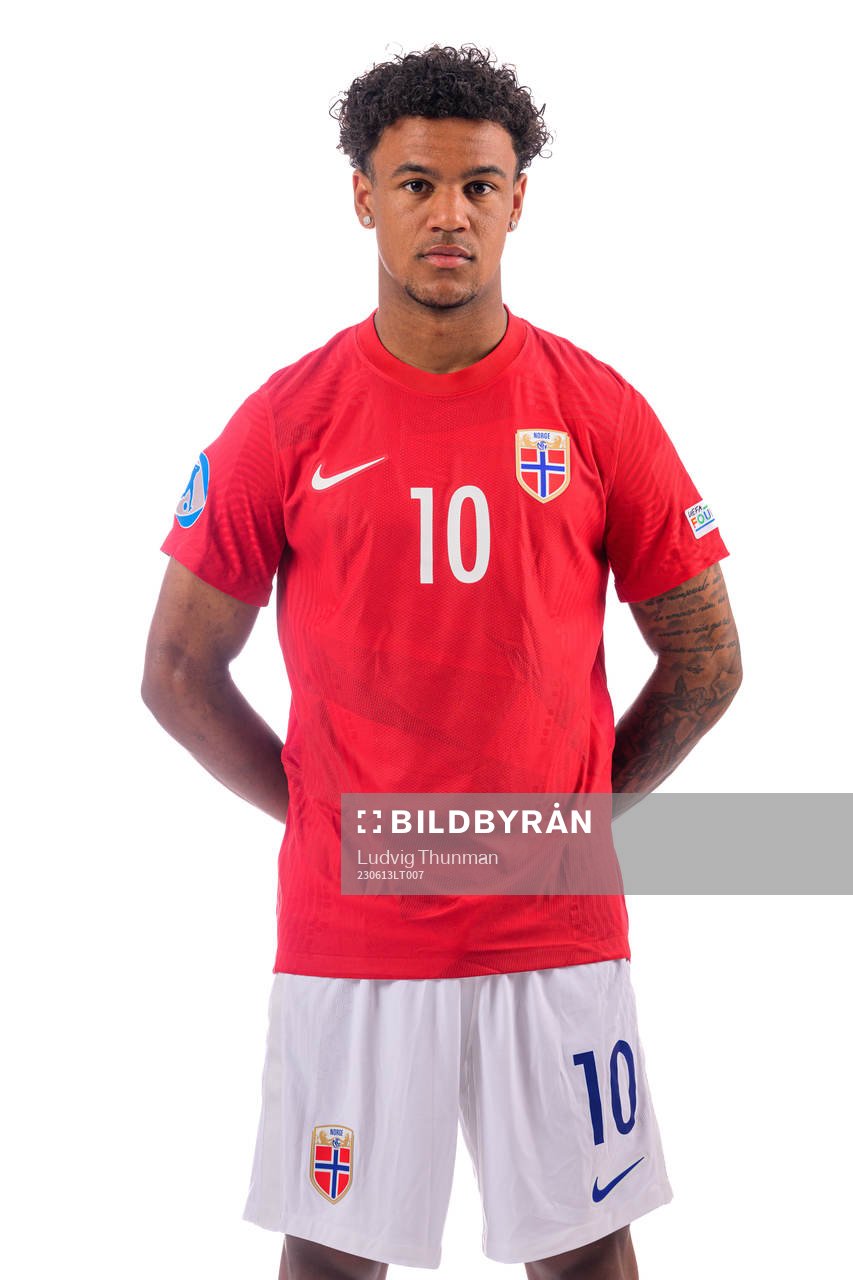Oscar Bobb of the norwegian under-21 national football team