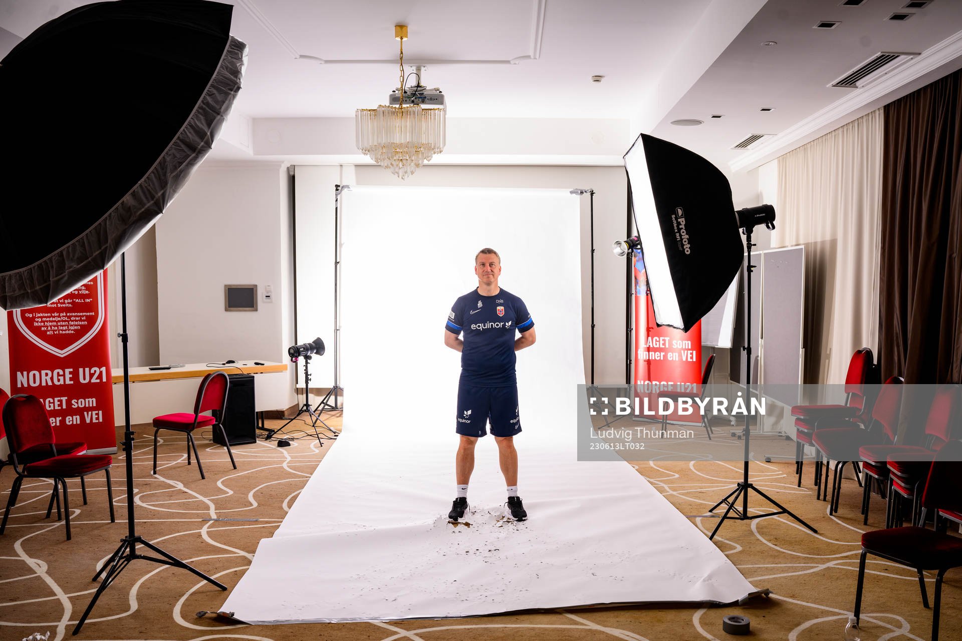 Head coach Leif Gunnar Smerud of the norwegian under-21