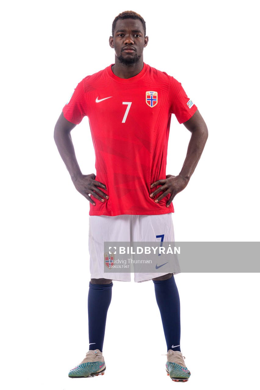Joshua Kitolano of the norwegian under-21 national football