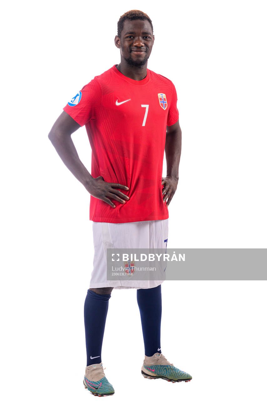 Joshua Kitolano of the norwegian under-21 national football