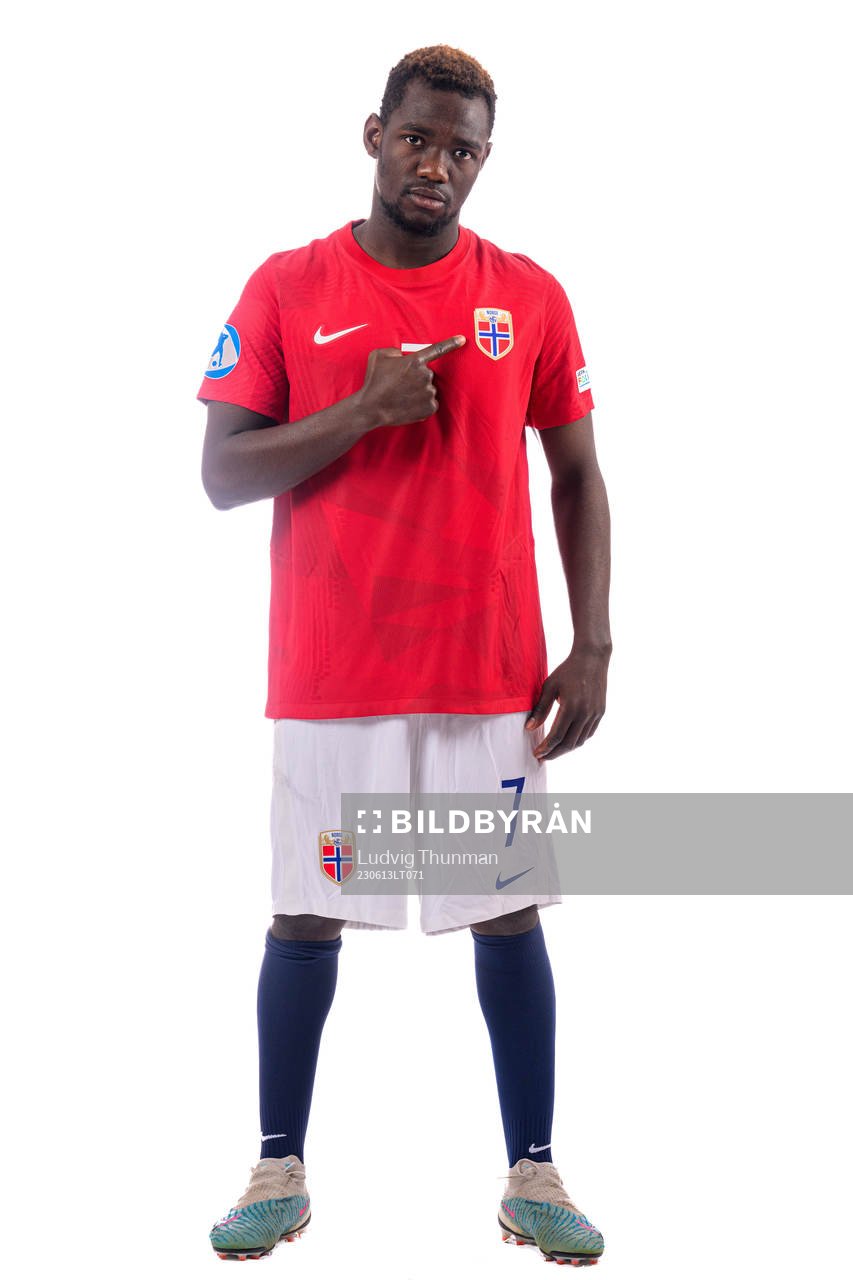 Joshua Kitolano of the norwegian under-21 national football