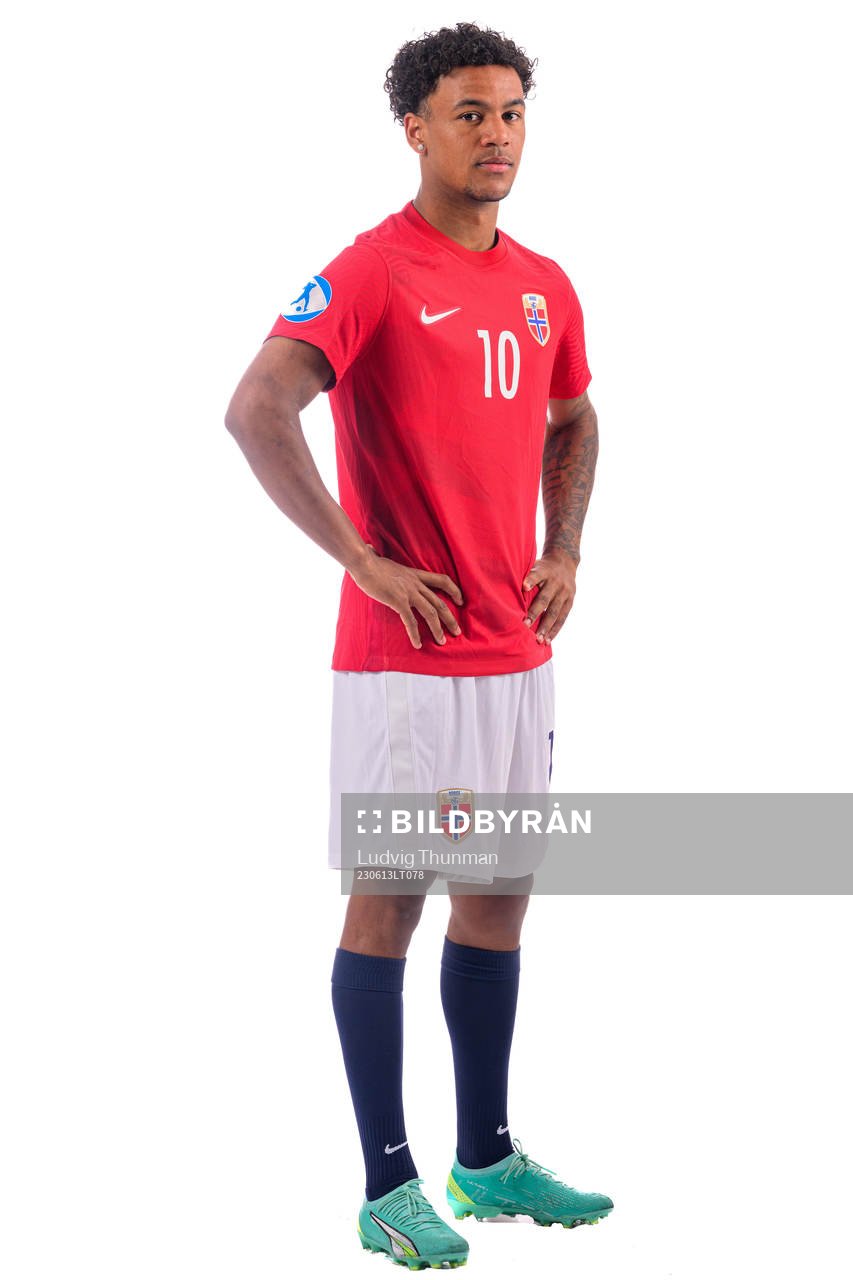 Oscar Bobb of the norwegian under-21 national football team