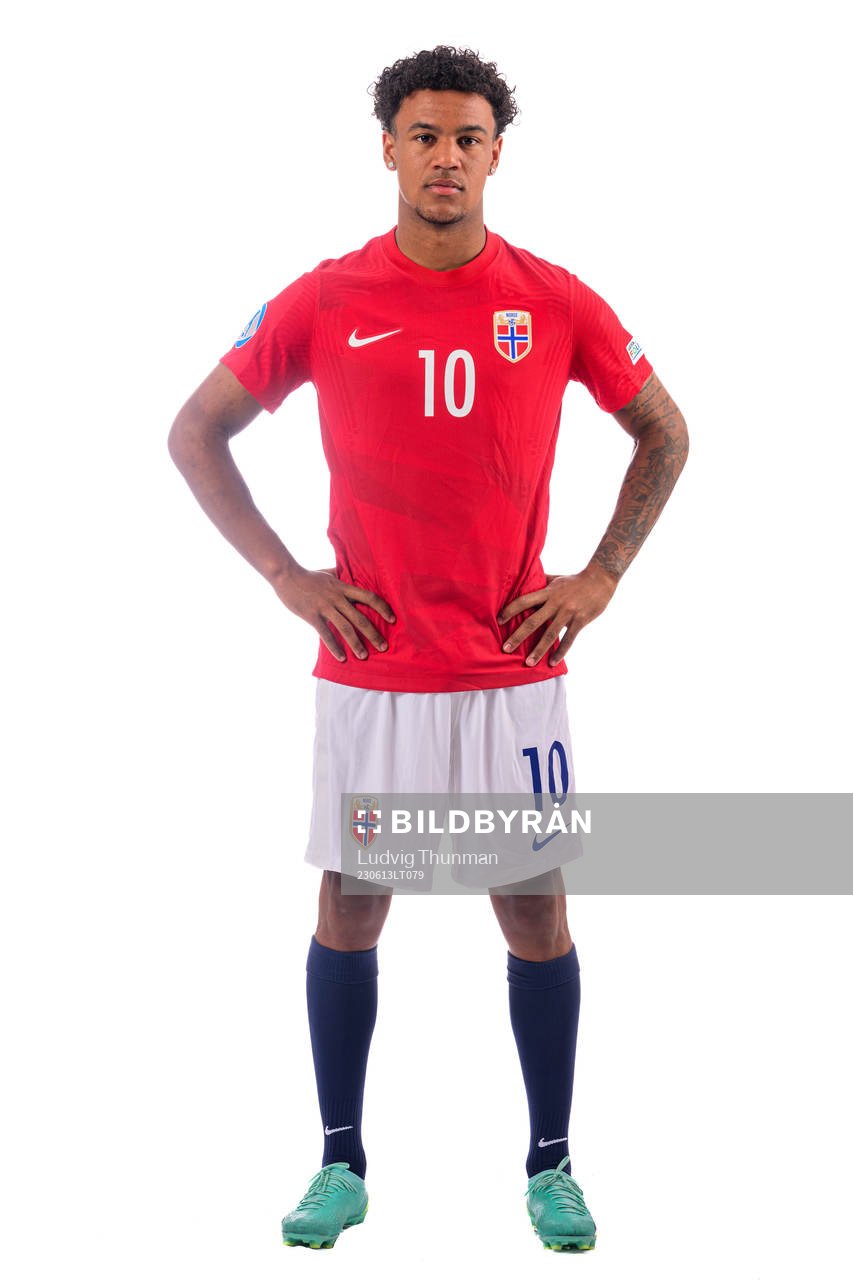 Oscar Bobb of the norwegian under-21 national football team